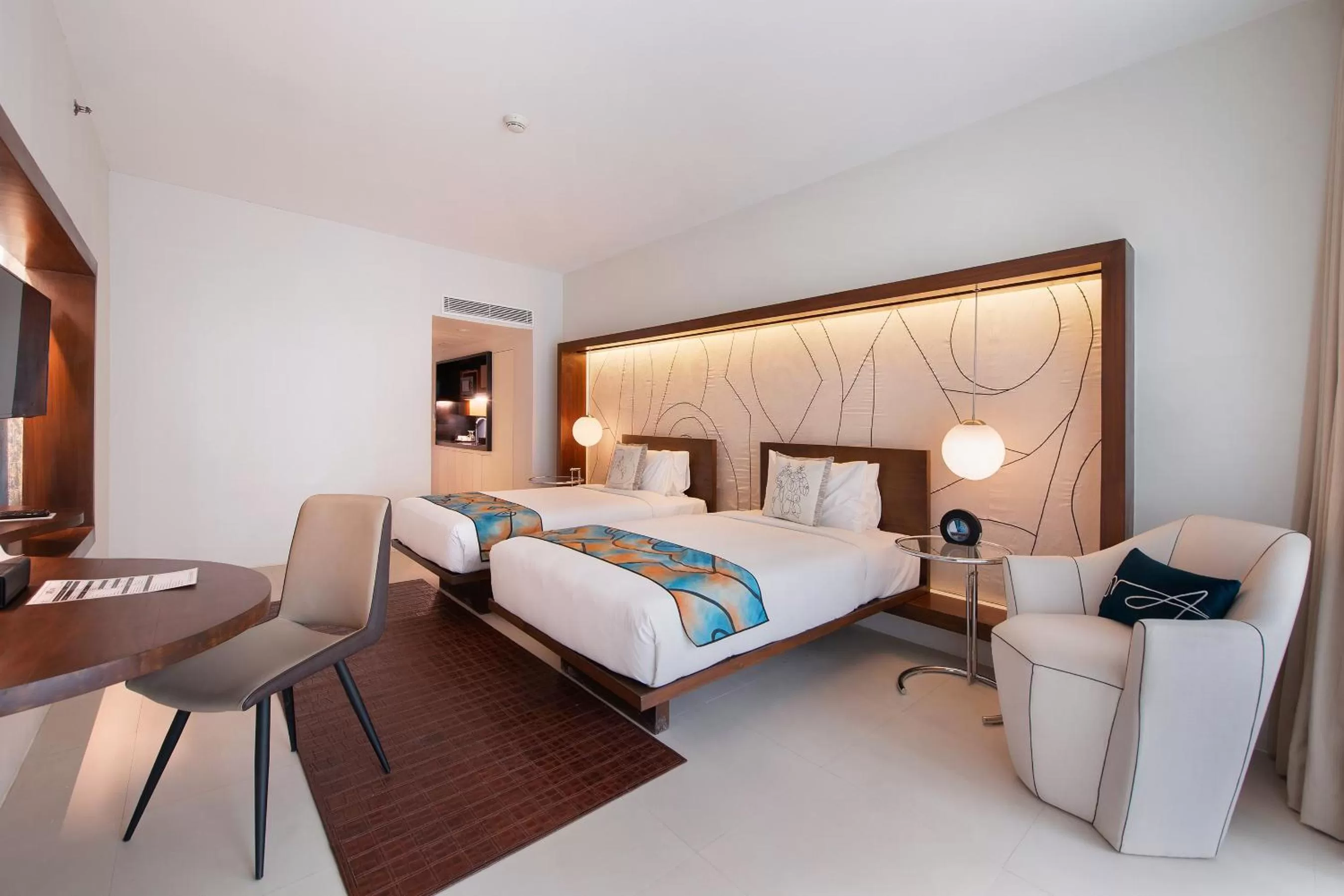 Seating area, Bed in The Picasso Boutique Serviced Residences Managed by HII