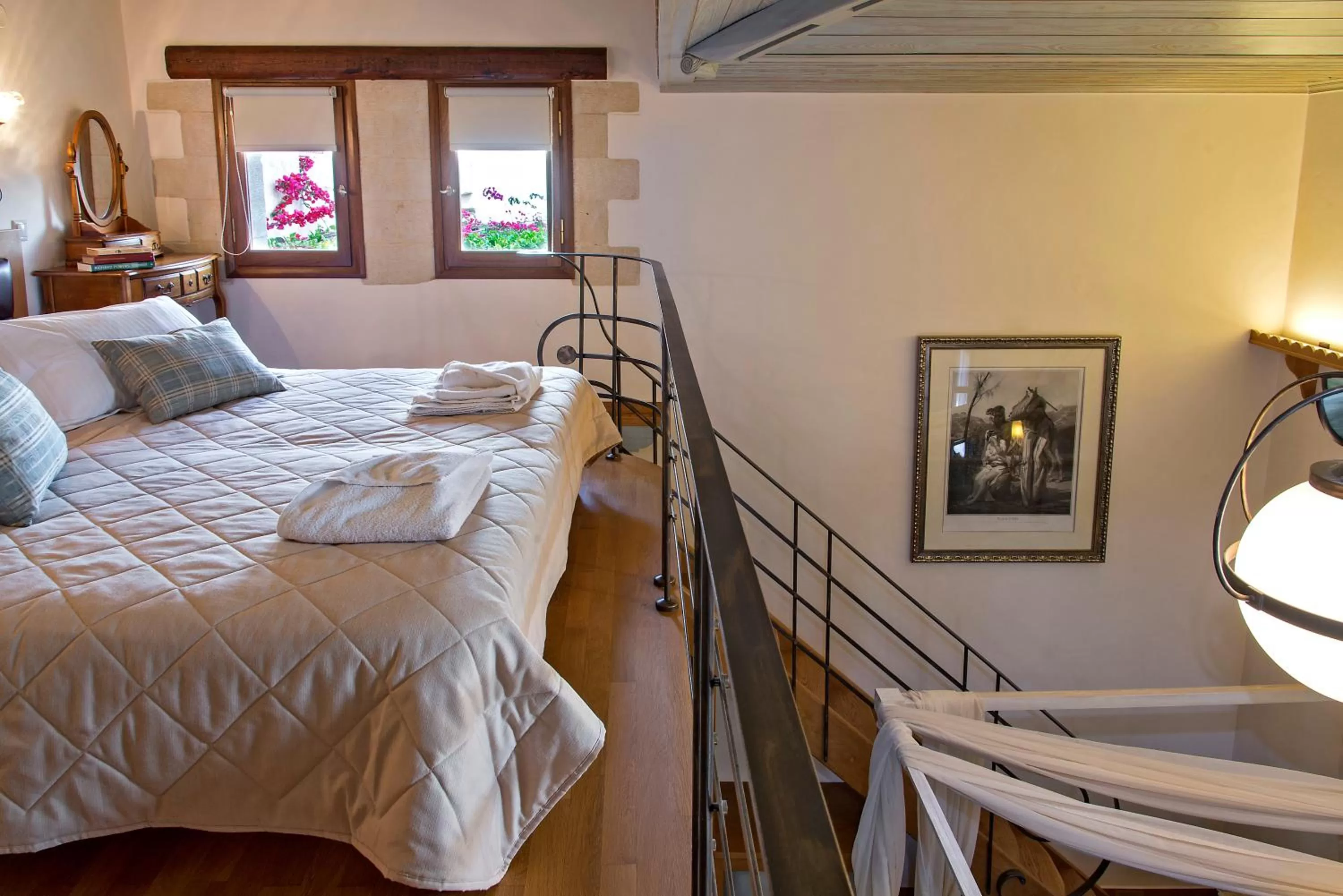 Bed in Ionas Boutique Hotel