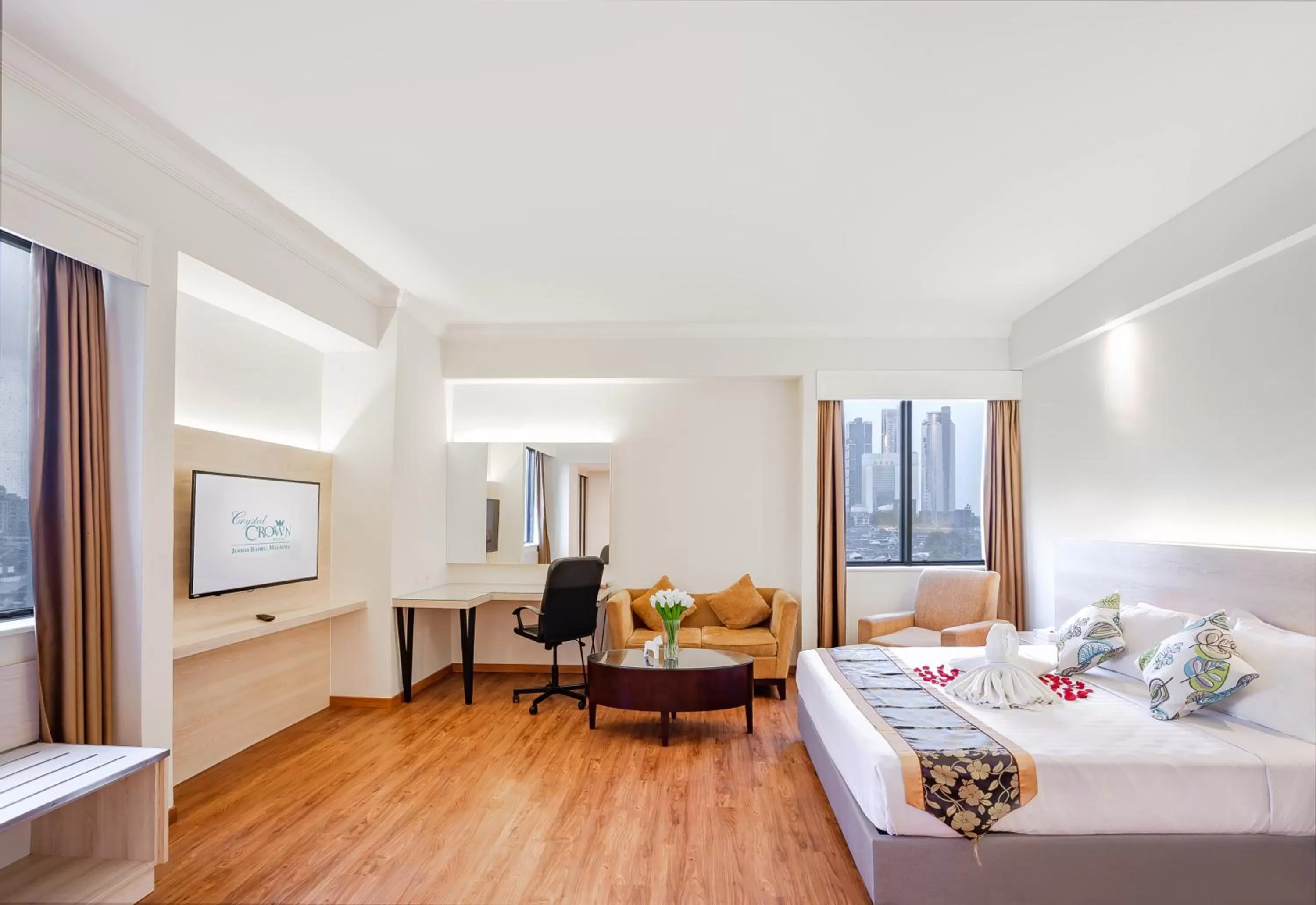 Photo of the whole room, Bed in Crystal Crown Hotel JB