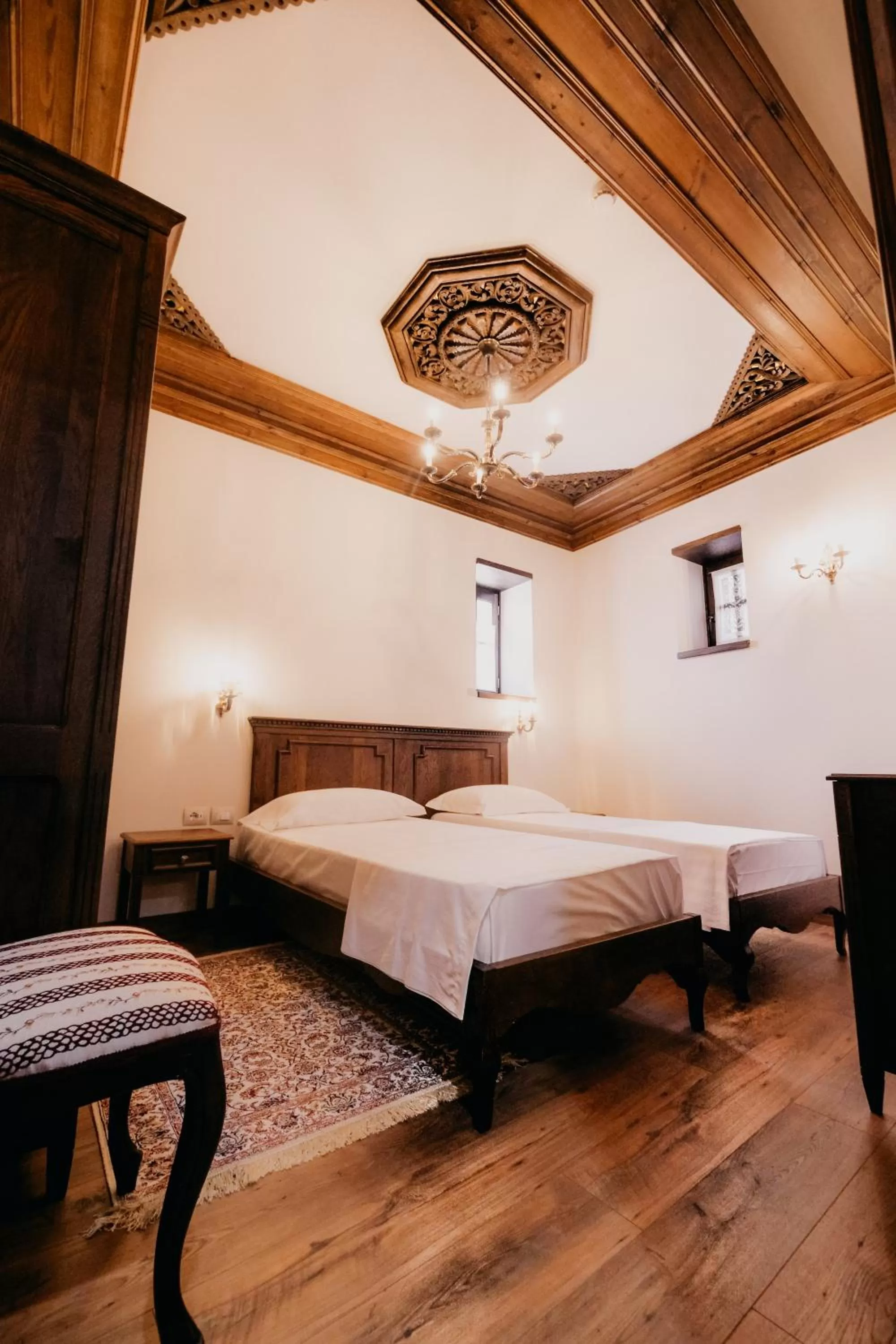 Bed in Beratino Hotel