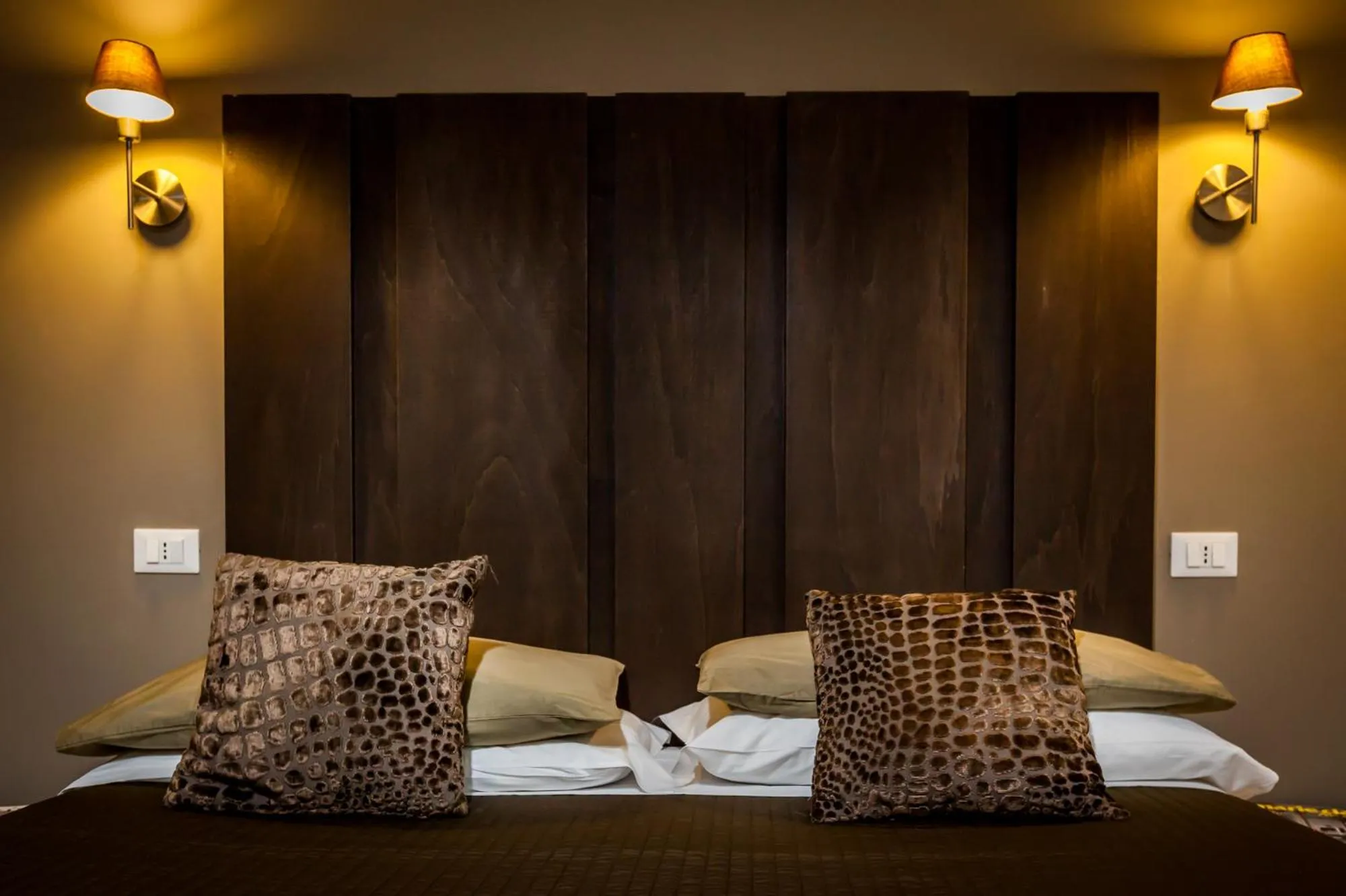 Bedroom, Bed in Hotel Bologna