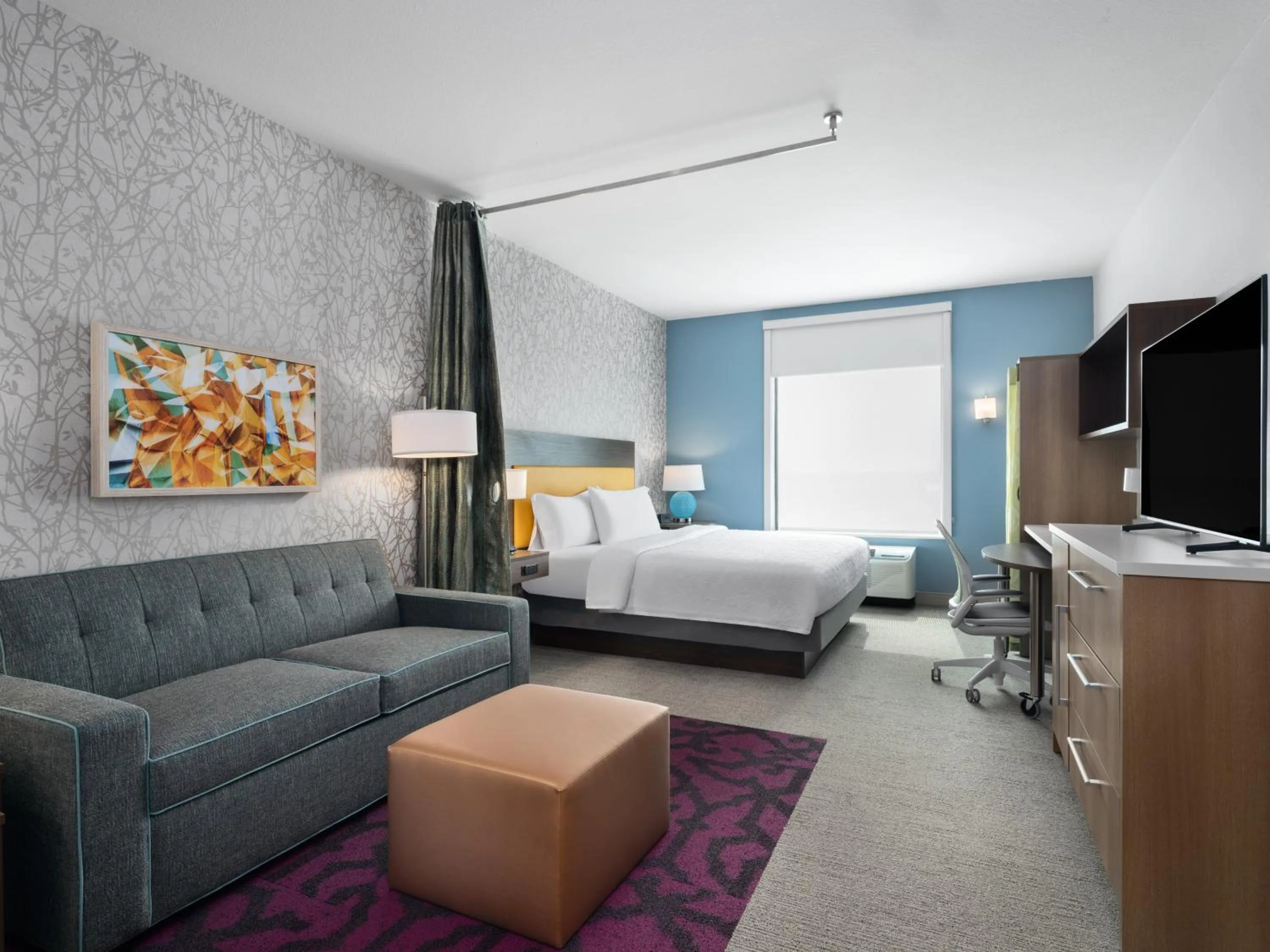 Bedroom, Bed in Home2 Suites By Hilton Round Rock Medical Center