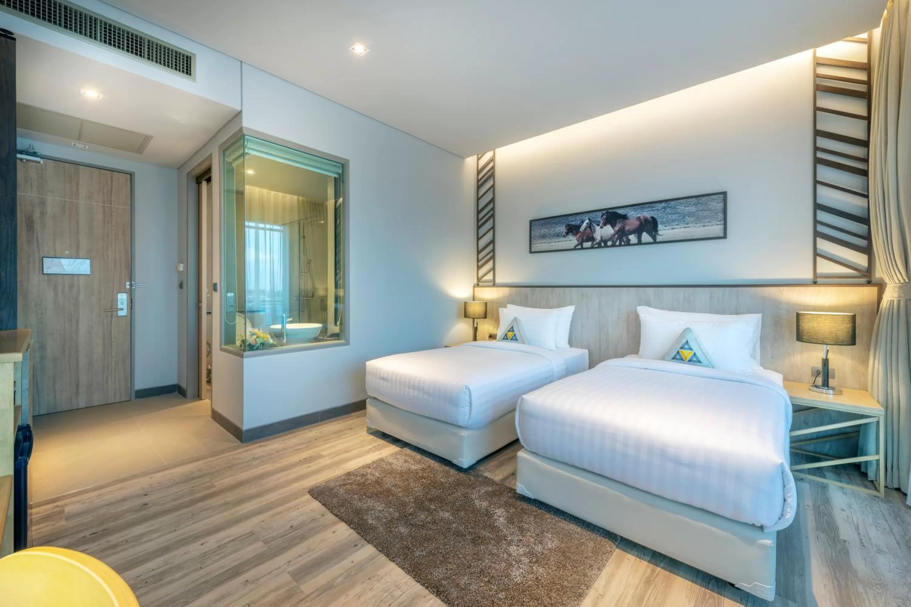 Photo of the whole room, Bed in AisanA Hotel Korat