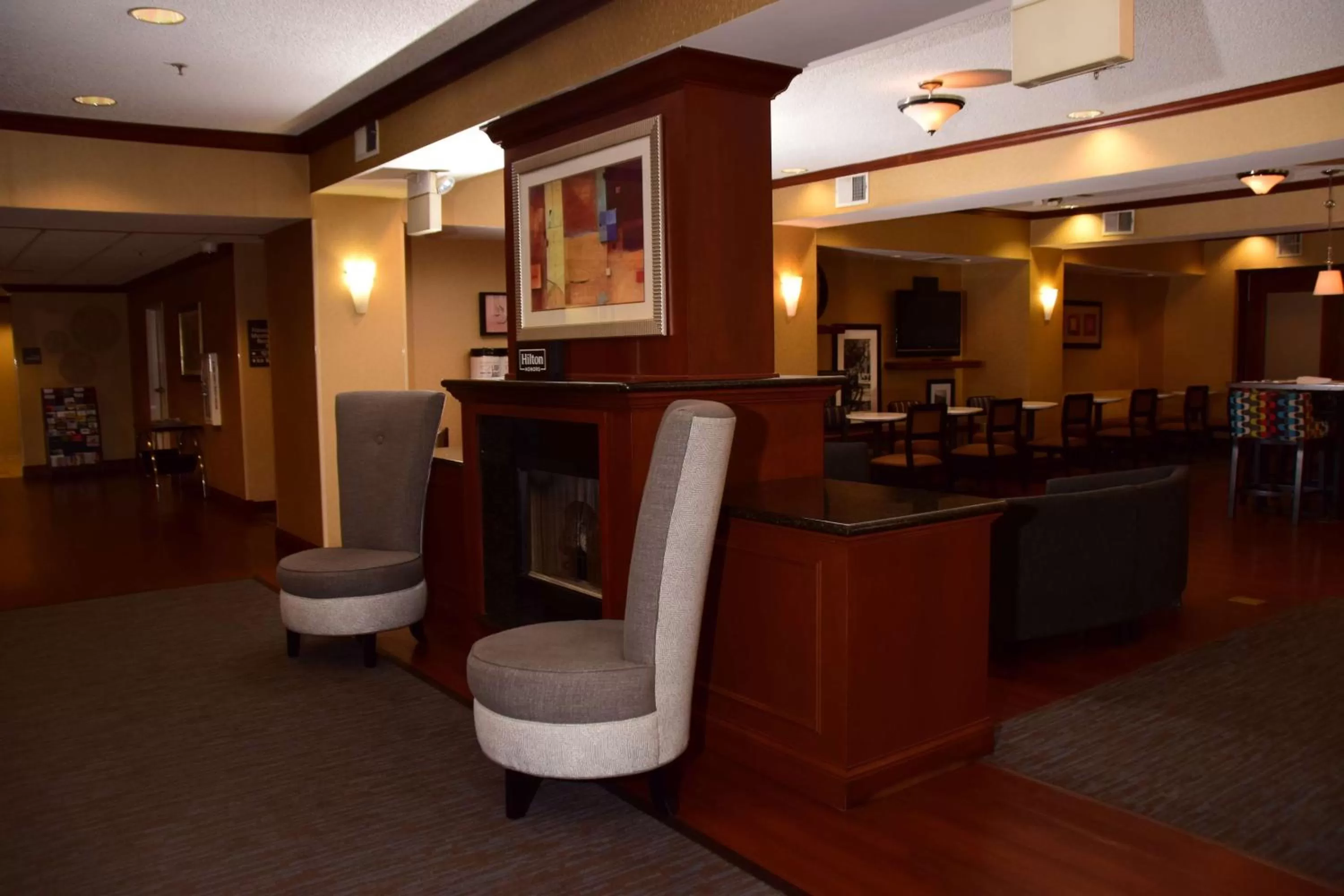 Lobby or reception in Hampton Inn Indiana