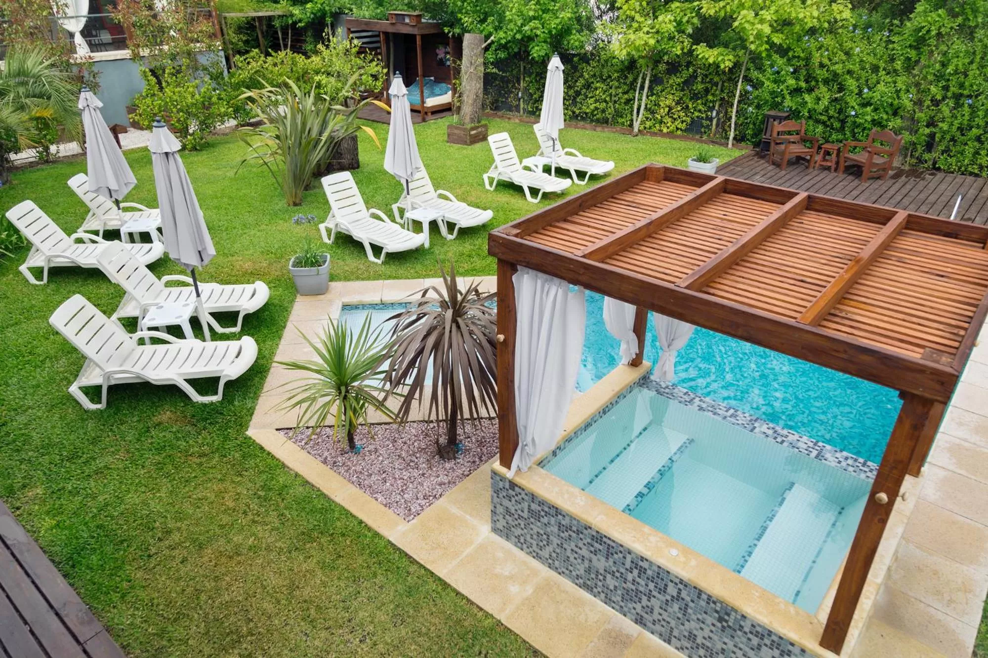 Pool view in Undarius Hotel (exclusively gay men)