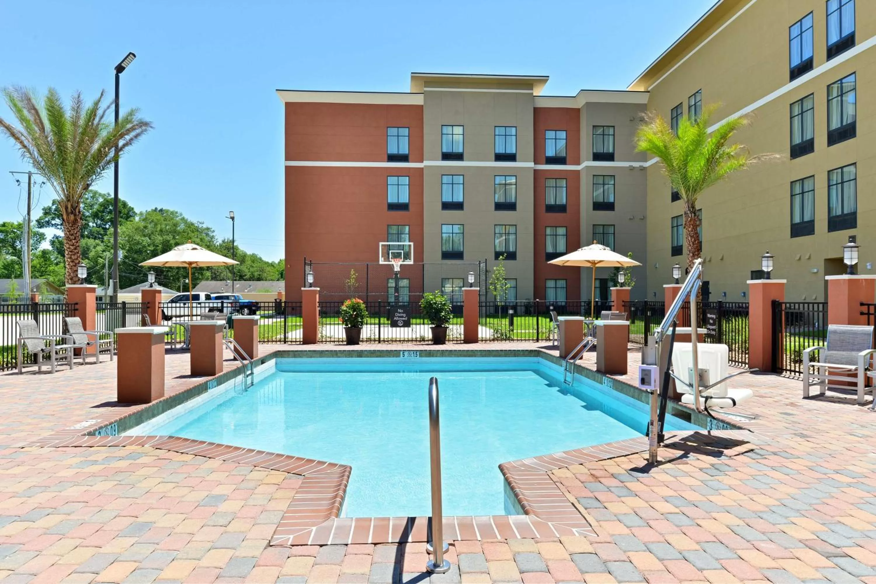 Pool view in Homewood Suites by Hilton Houma