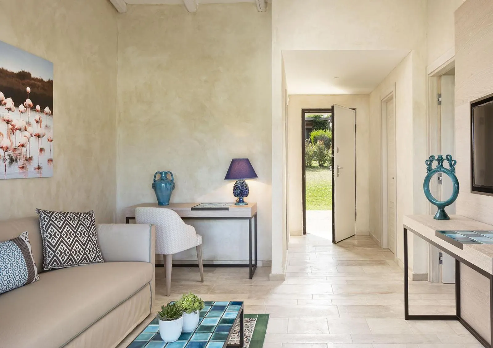 Living room in Baglioni Resort Sardinia - The Leading Hotels of the World