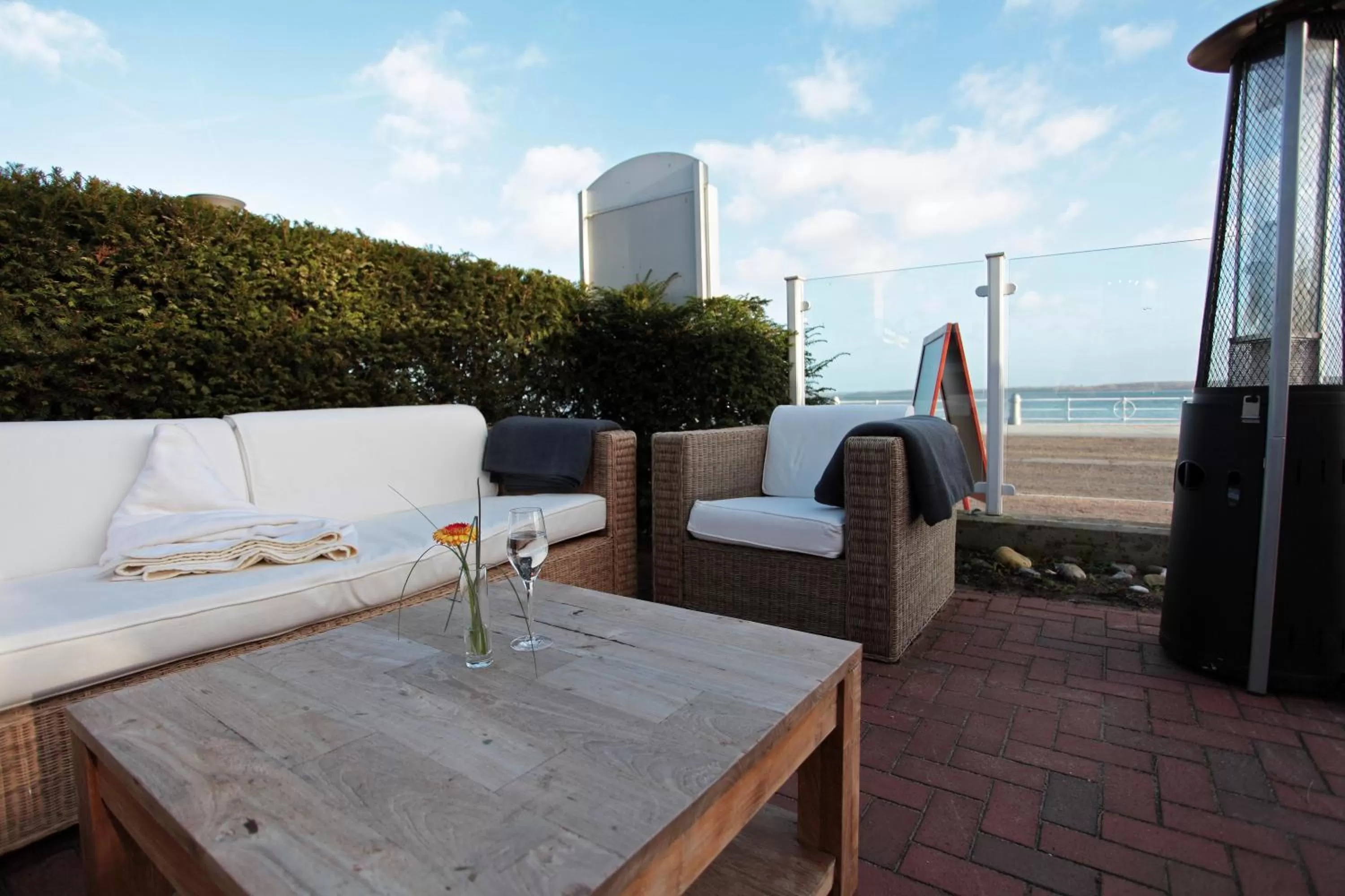 Balcony/Terrace in Lieblingsplatz Hotel Strandperle