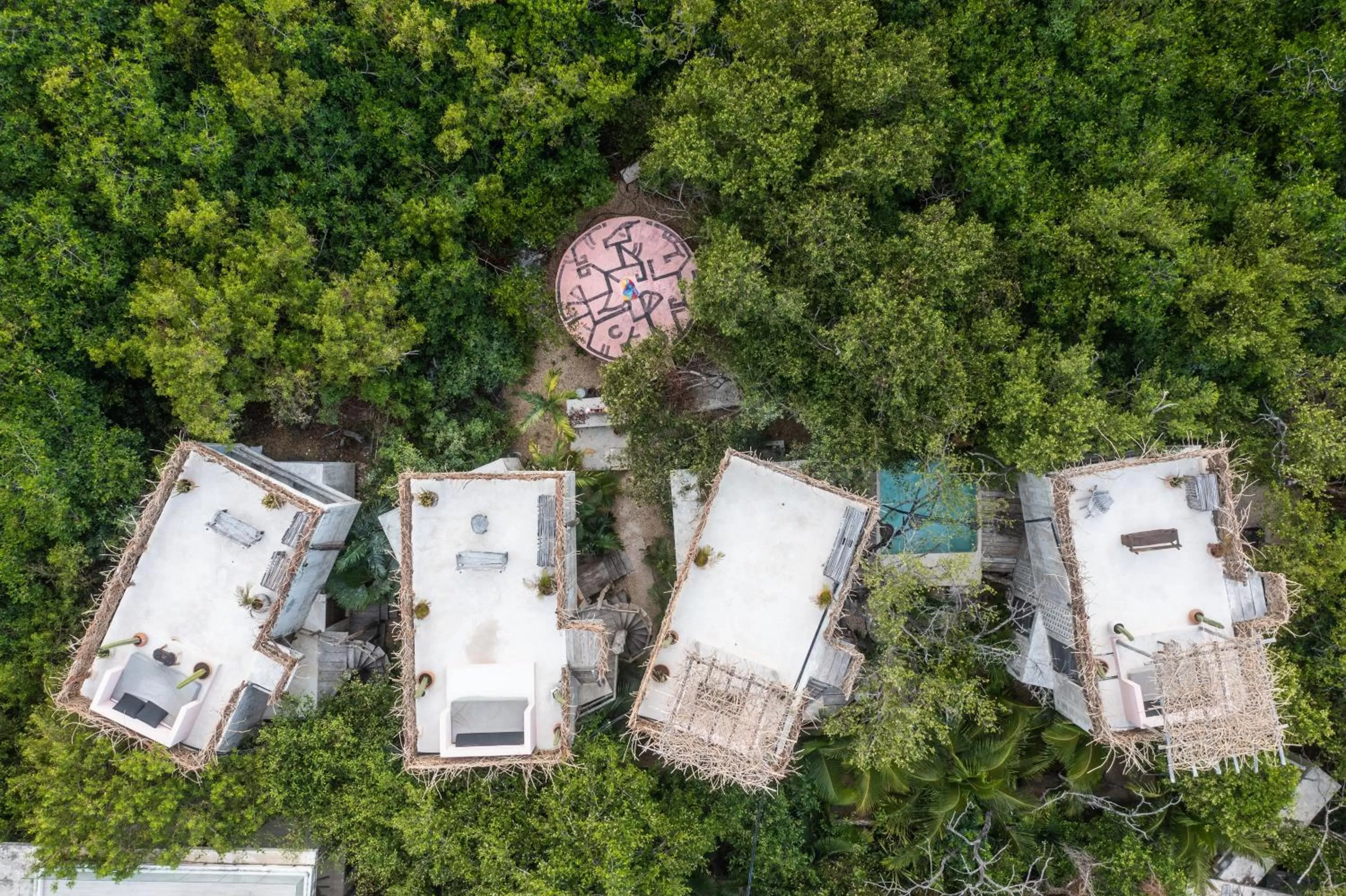Bird's eye view in Casa Coyote Tulum