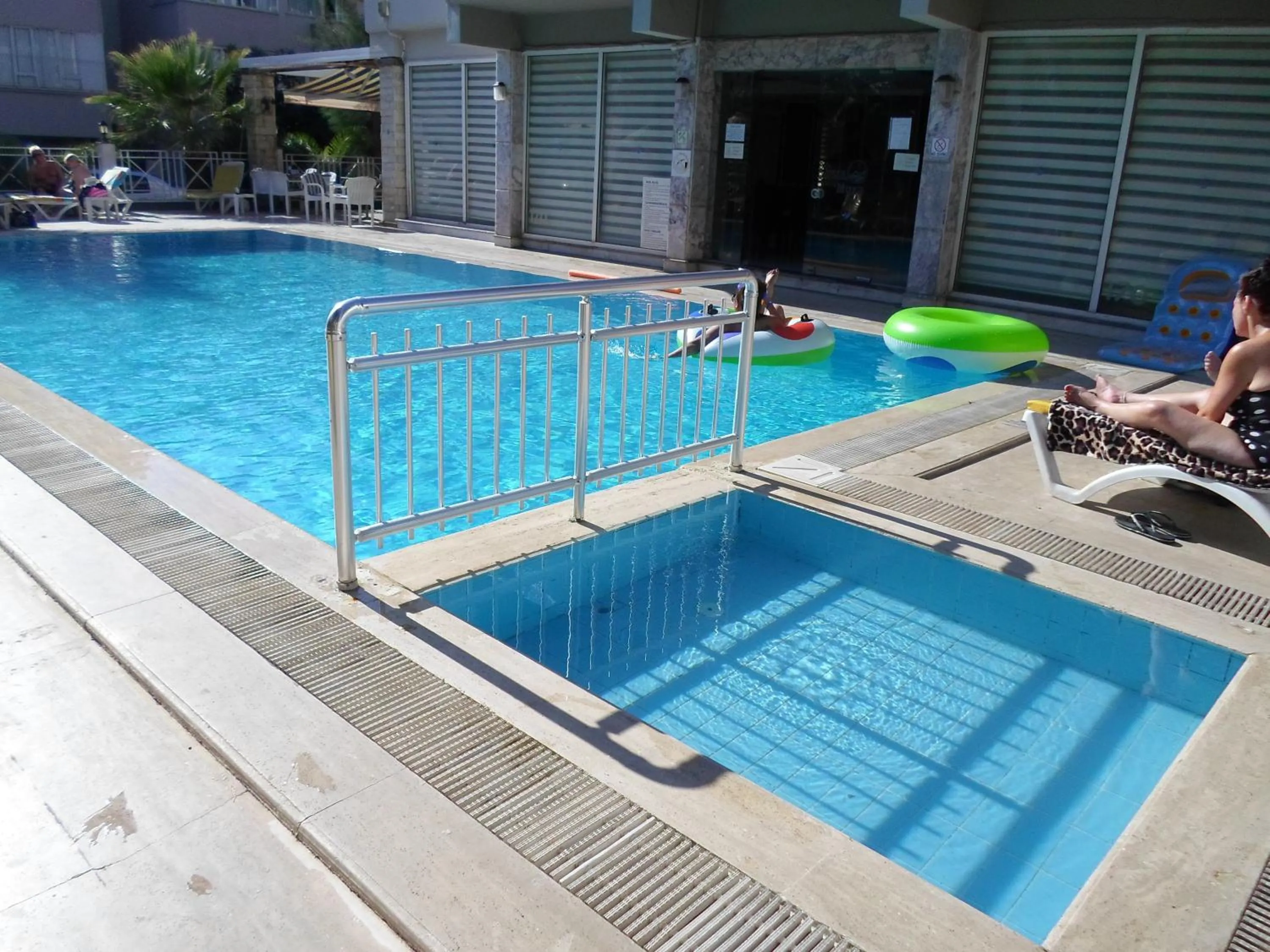 Pool view in Myra Hotel