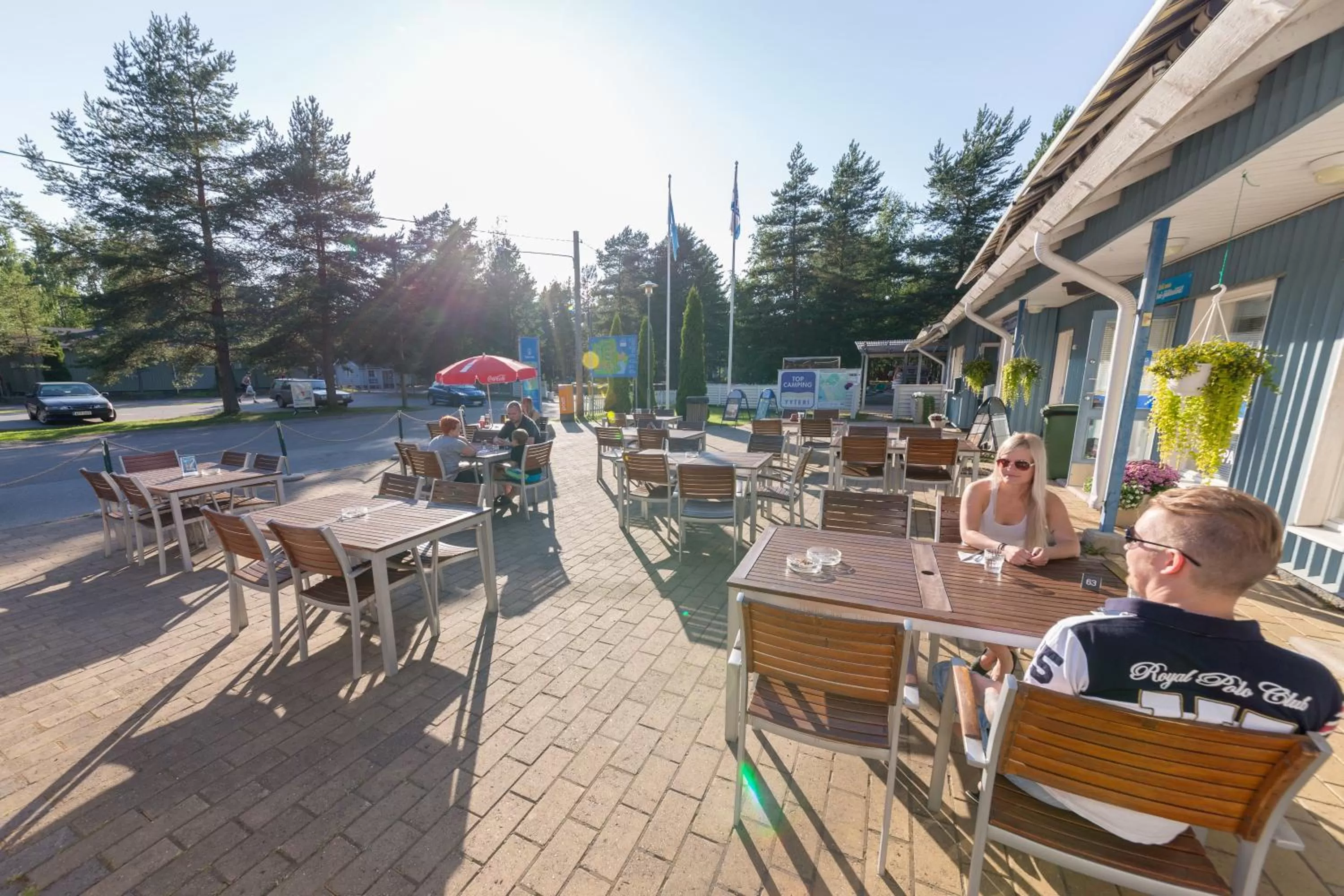 Patio in Yyteri Holiday Cottages