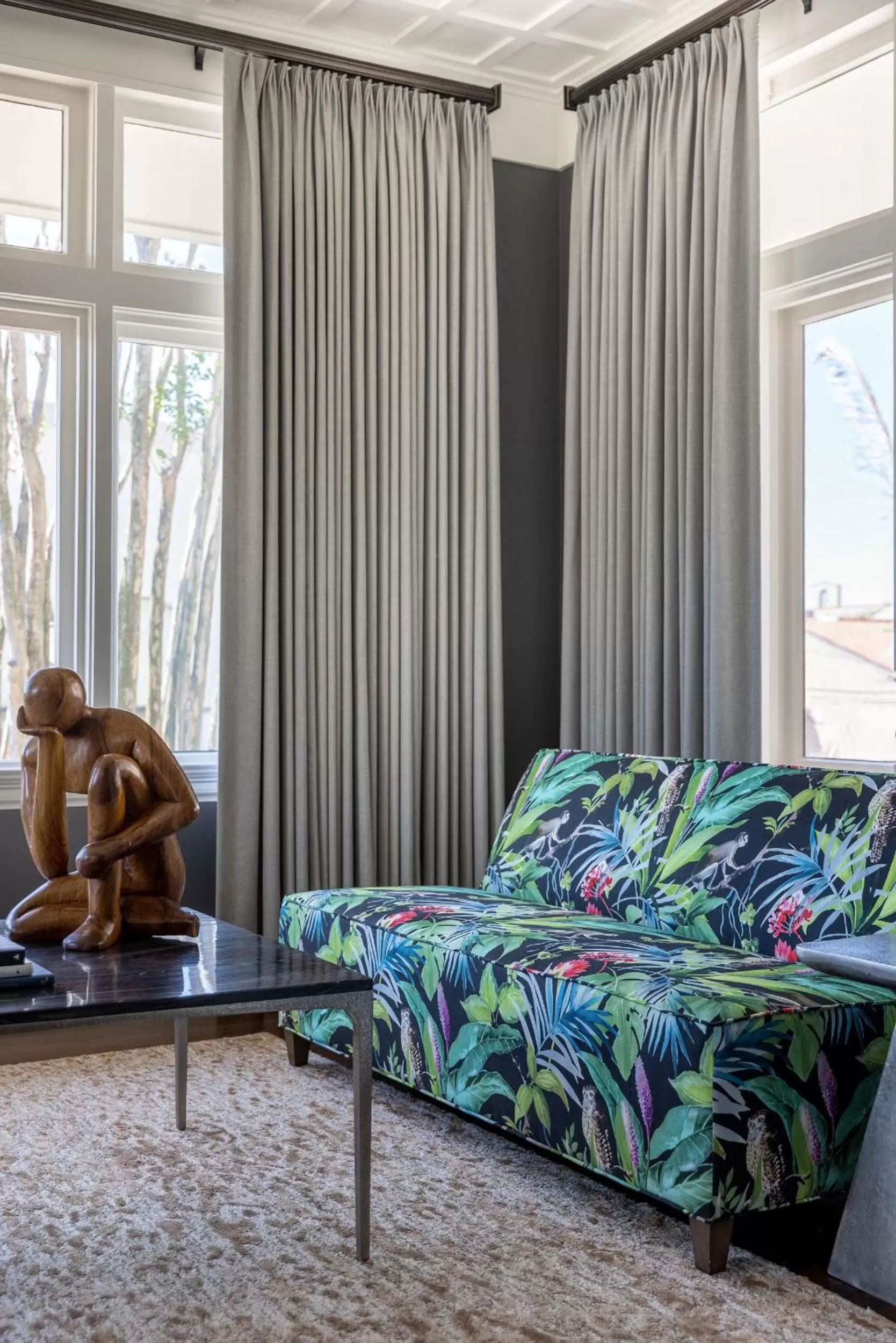 Living room in La Colombe d'Or Hotel