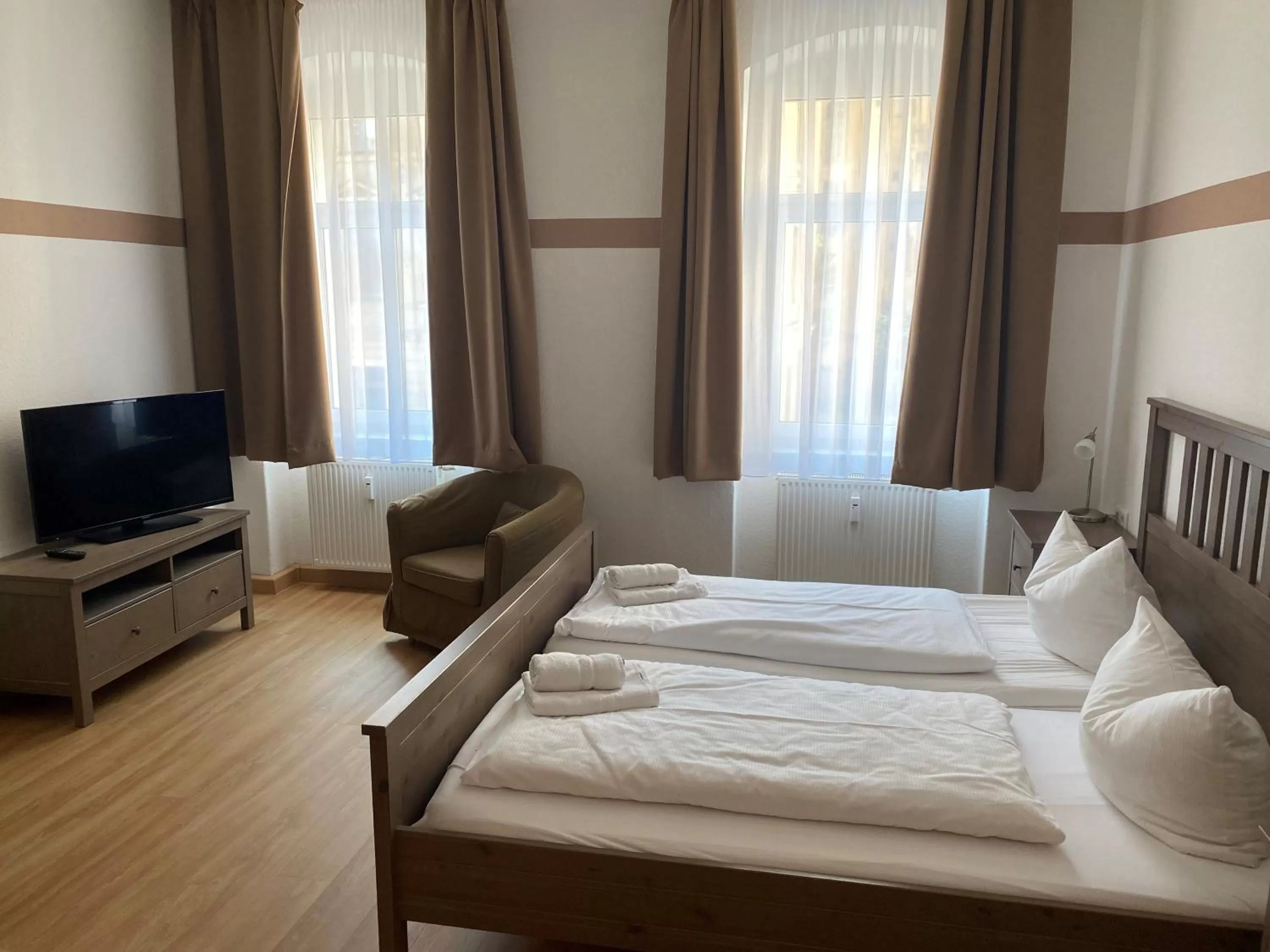 Bedroom, Bed in Pension an der Porzellan-Manufaktur