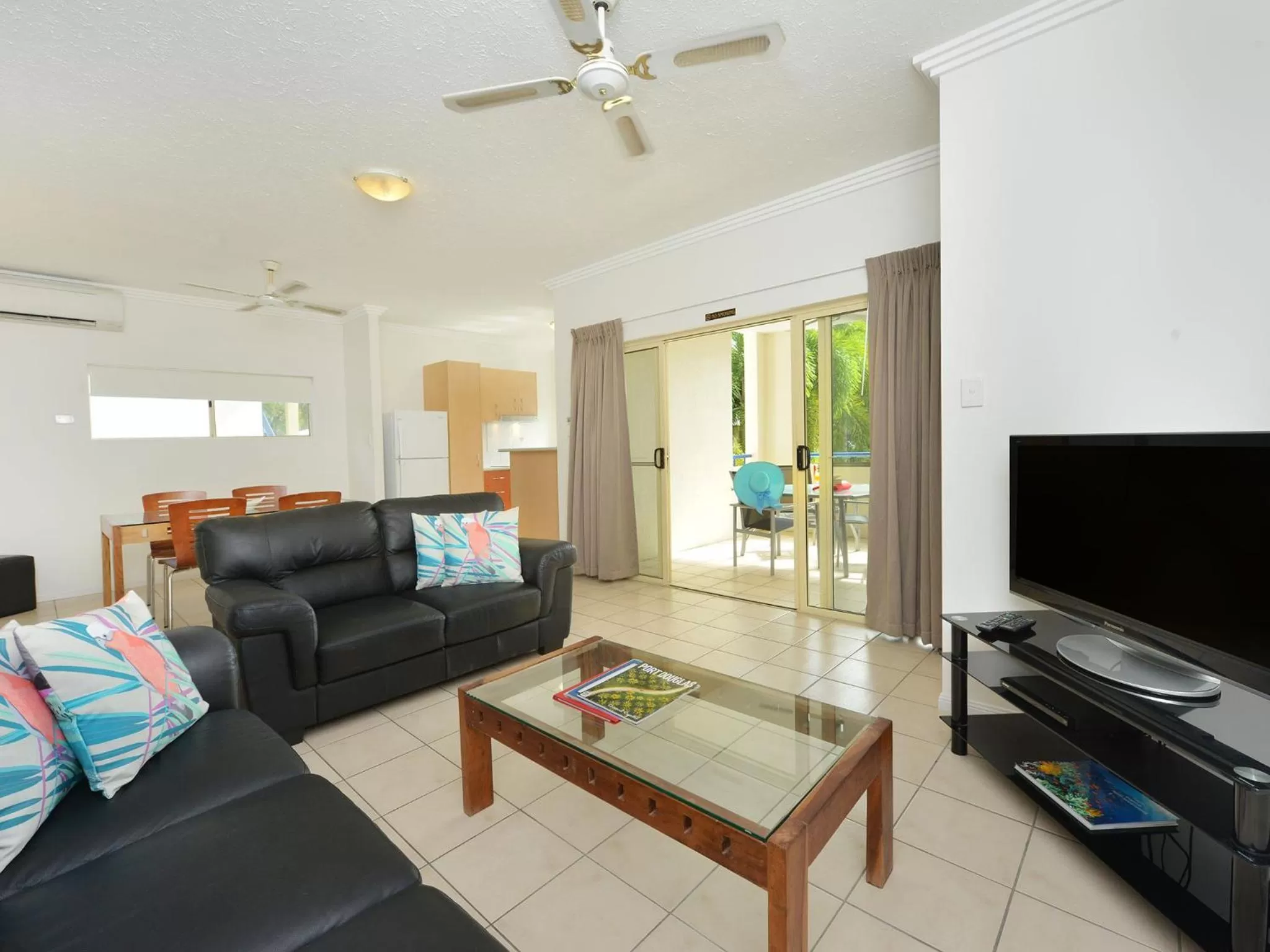 Living room in Central Plaza Port Douglas