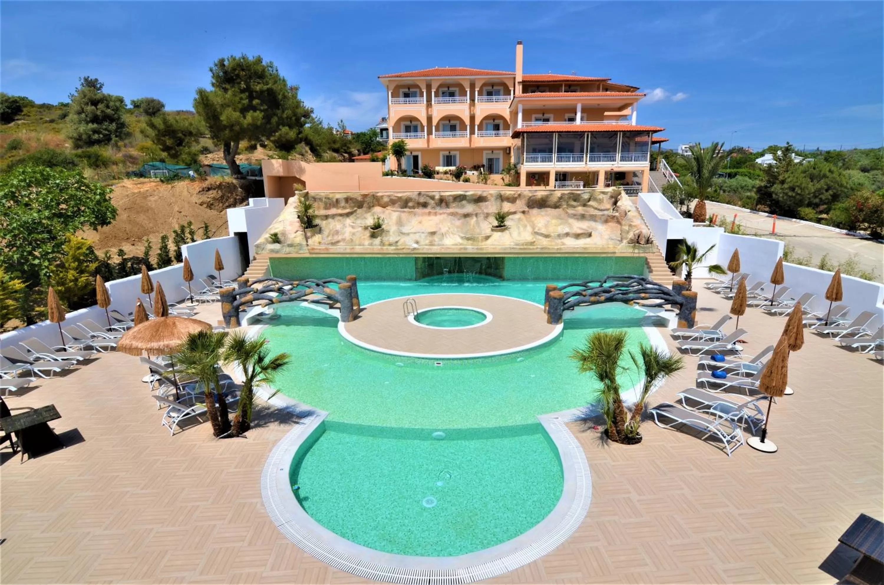 Swimming pool, Pool View in Thassos Hotel Grand Beach