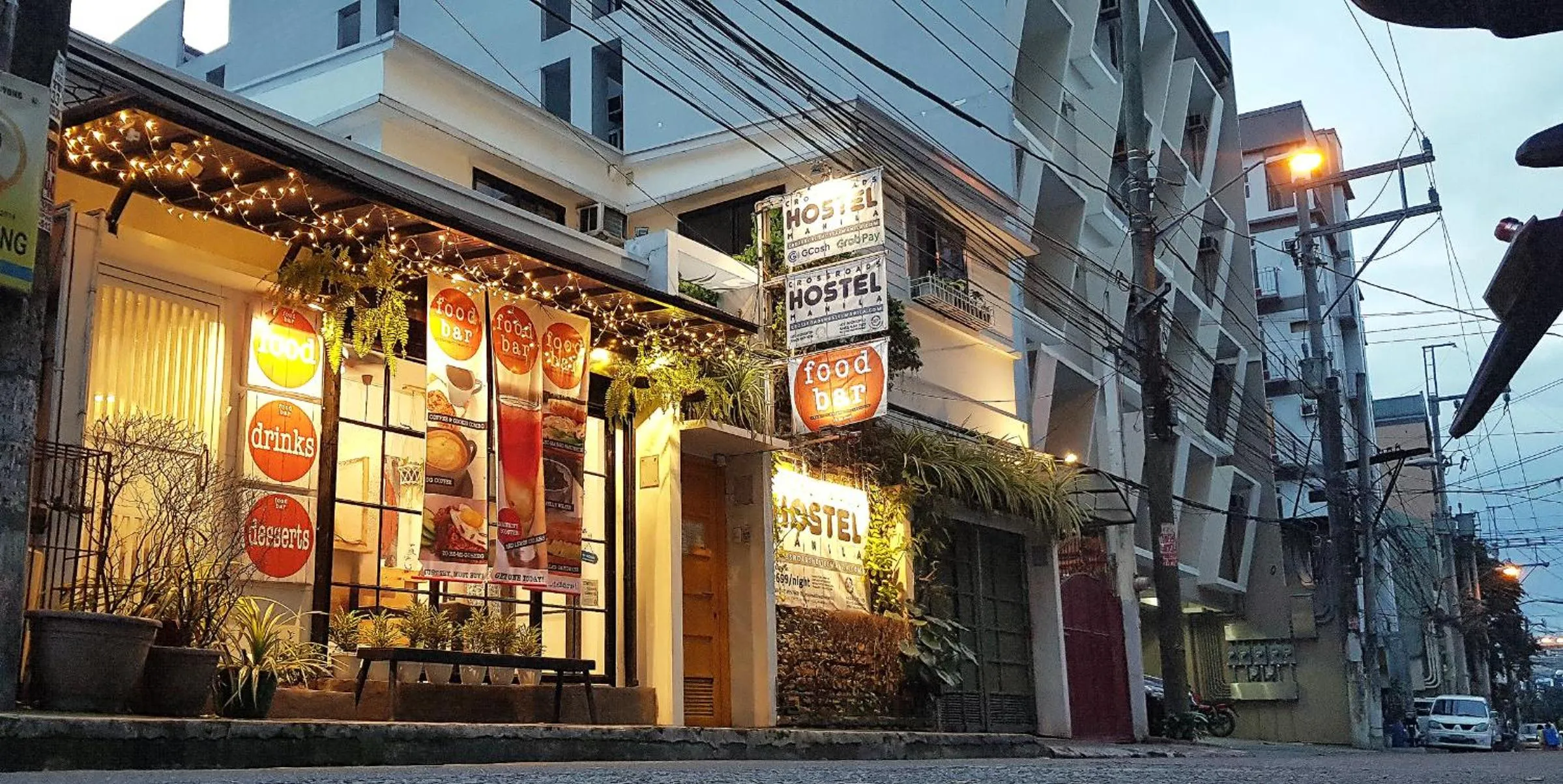Property building in Crossroads Hostel Manila