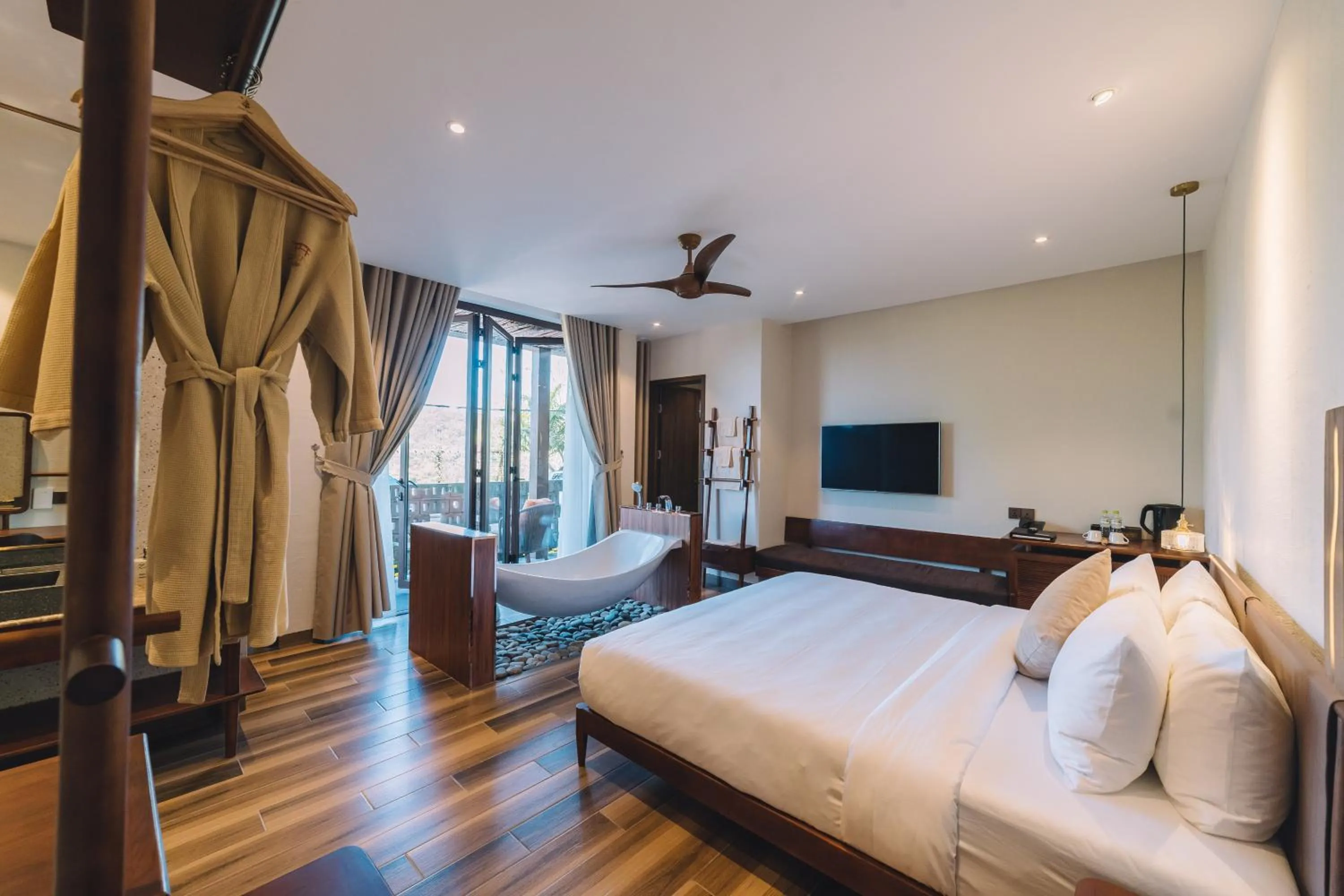 View (from property/room), Bed in Zen Valley Dalat