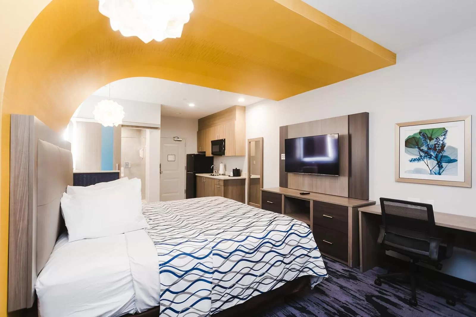 TV and multimedia, Bed in Palace Inn Blue Houston East Beltway 8