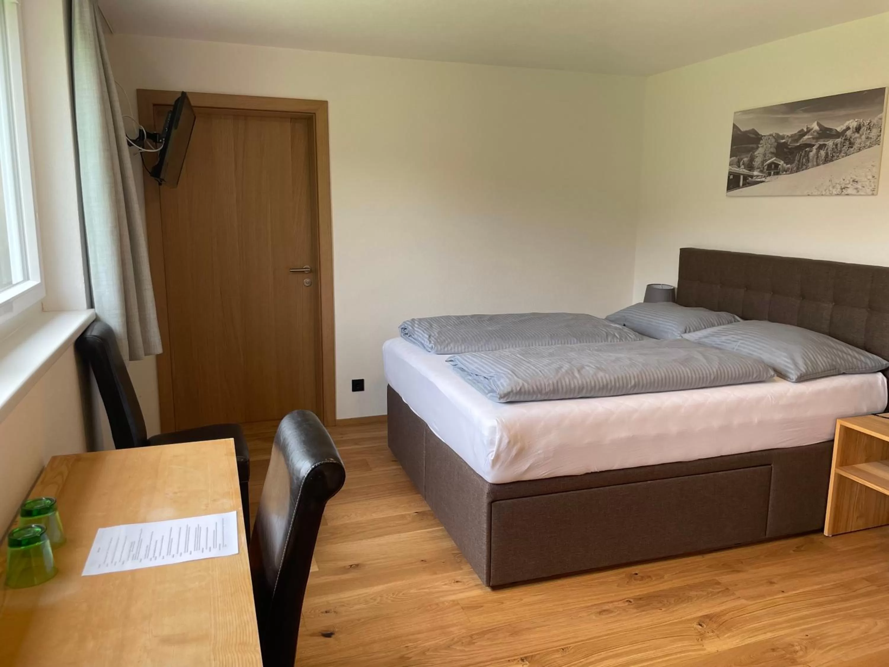 Bed in Panoramahotel Sonnhalde