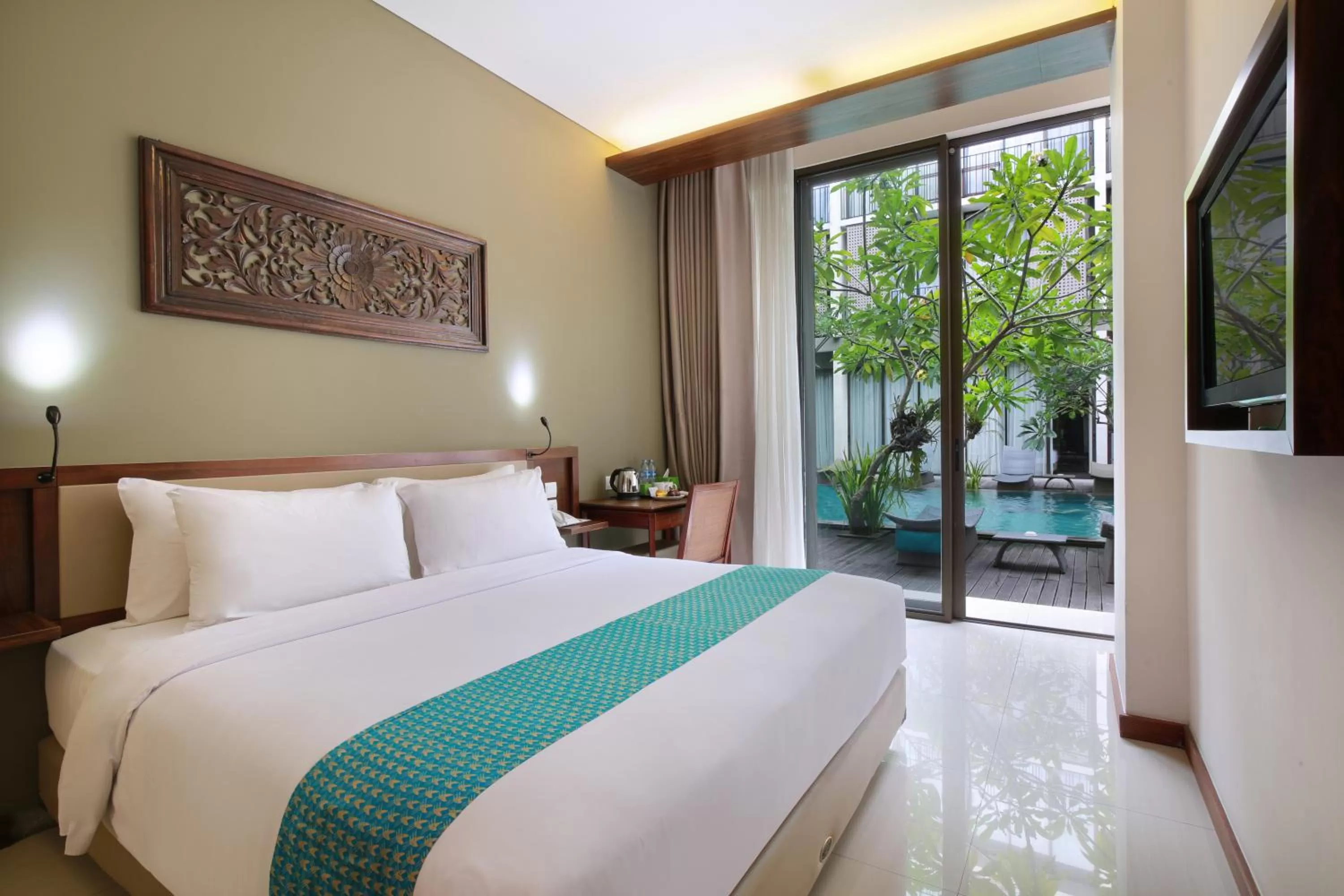 Bedroom, Bed in Hotel Terrace at Kuta