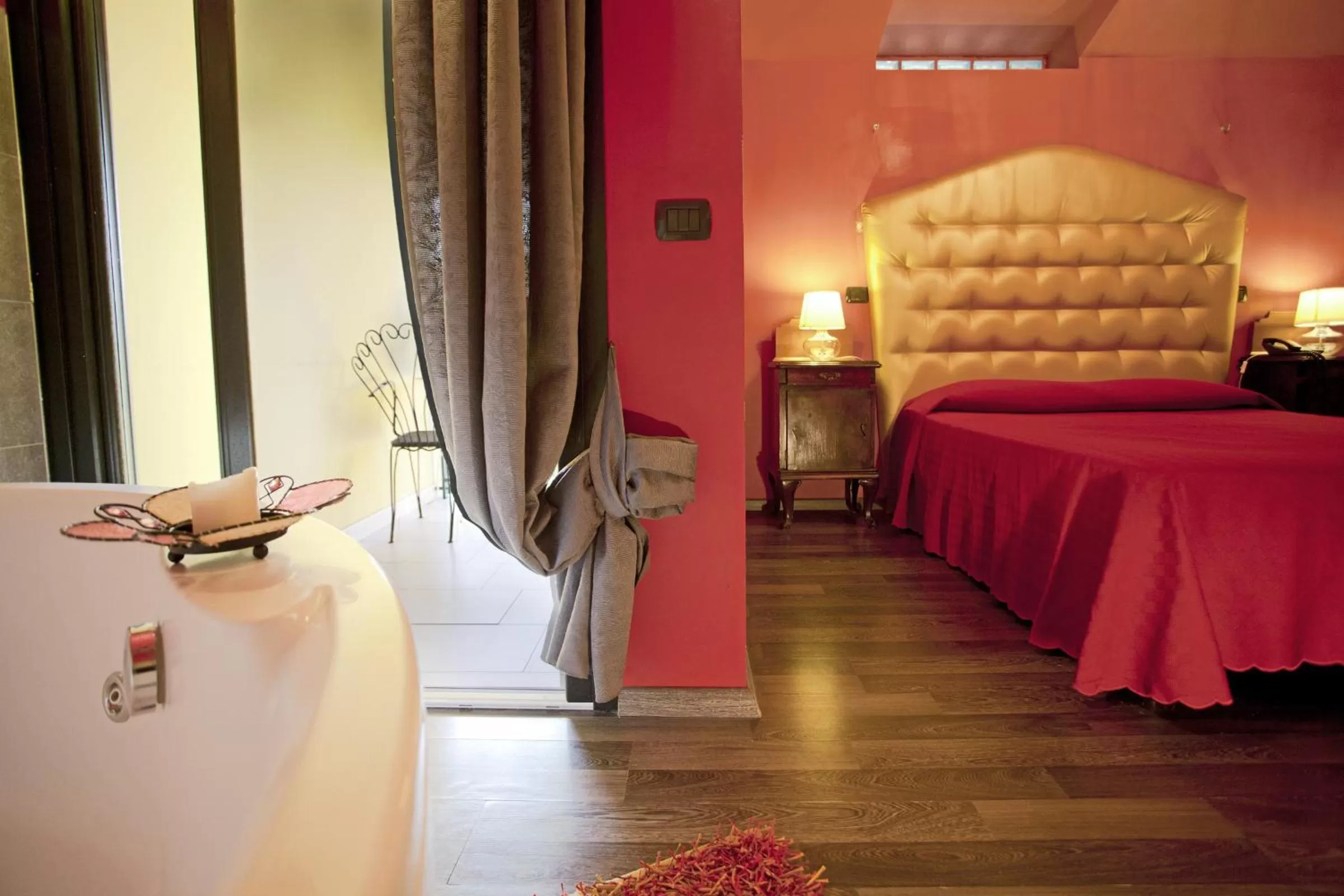 Bed in Hotel Villa Glicini