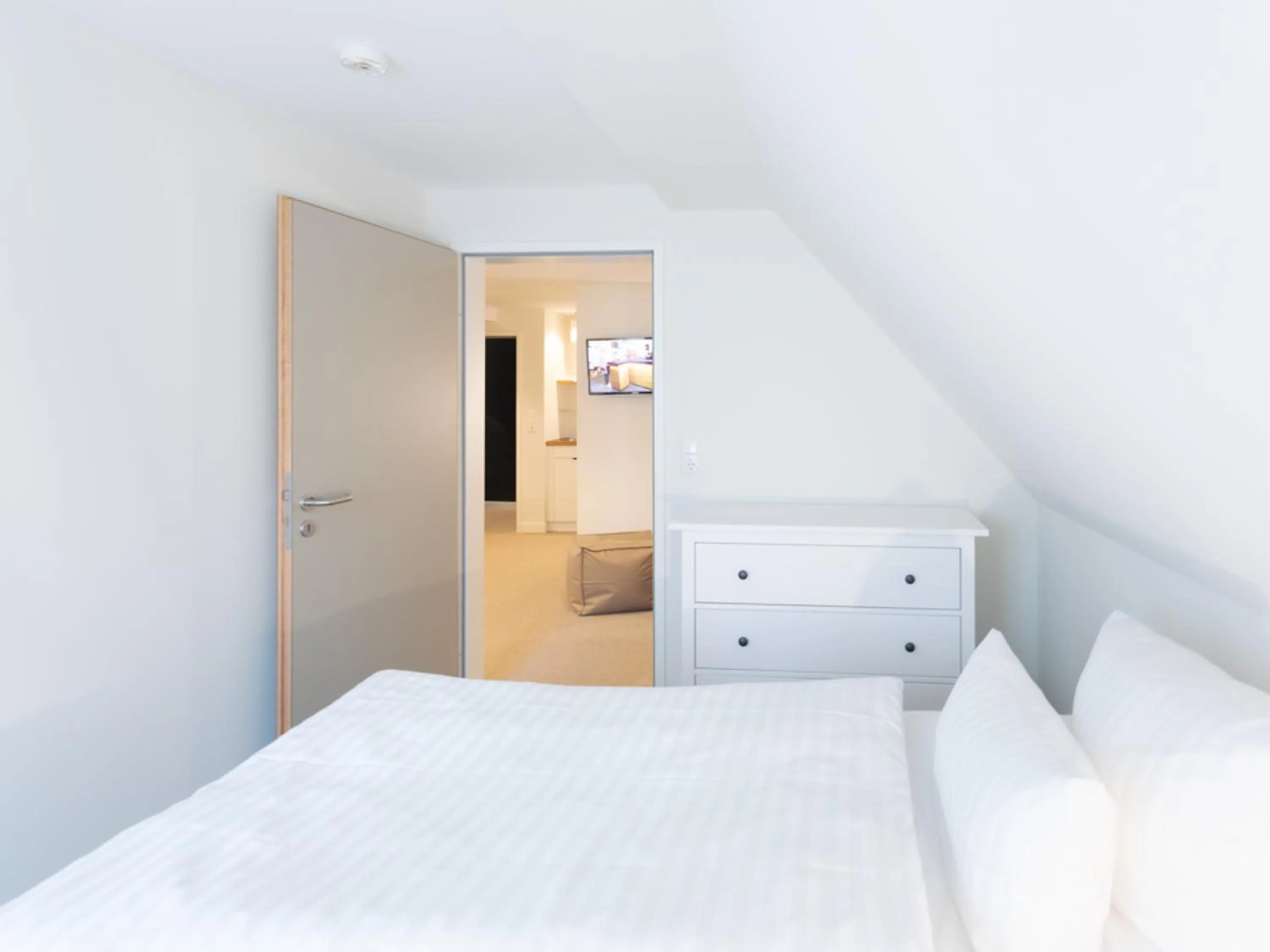 Bed in Hotel Tuchhaus