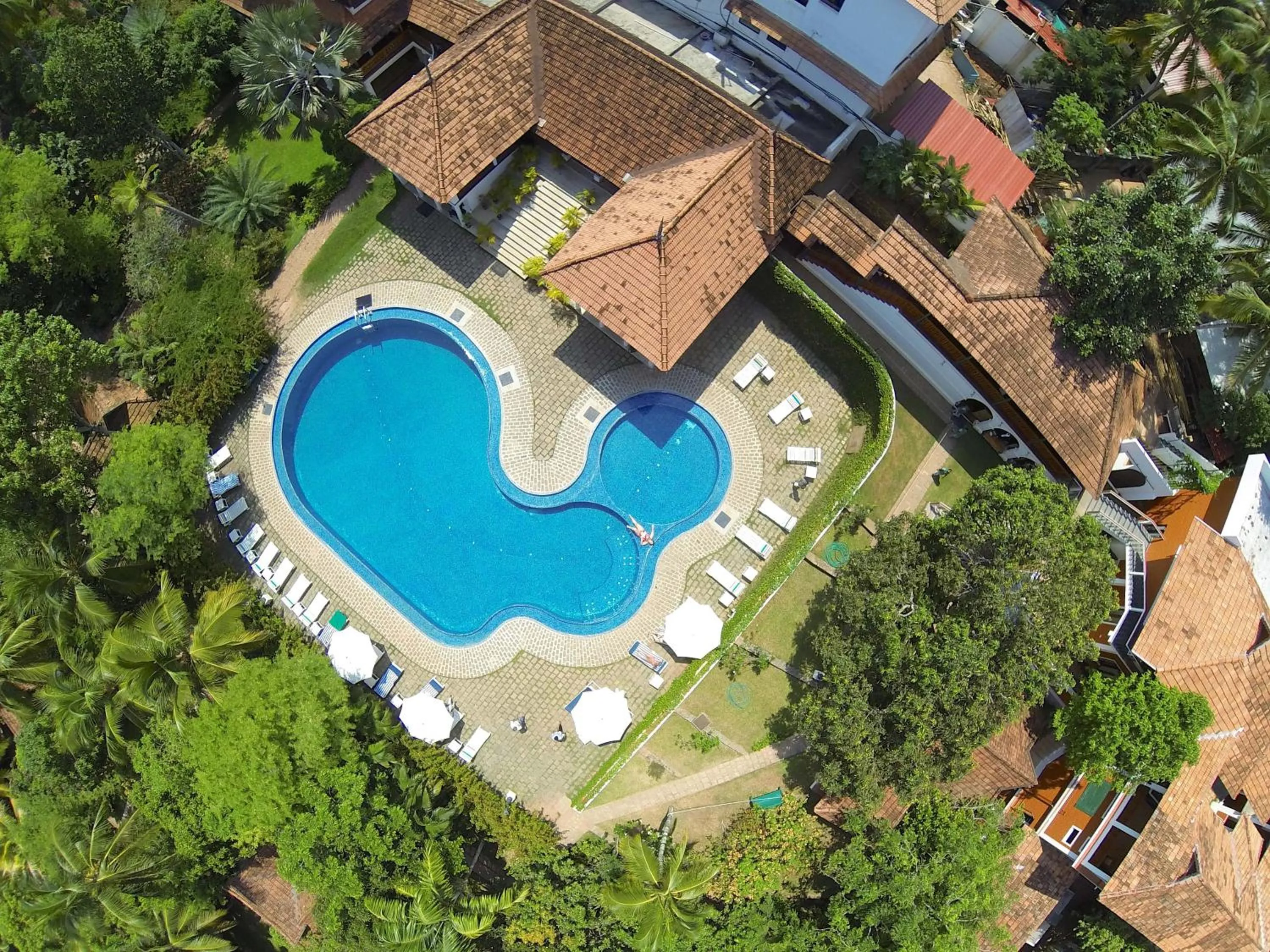Swimming pool in The Travancore Heritage Beach Resort