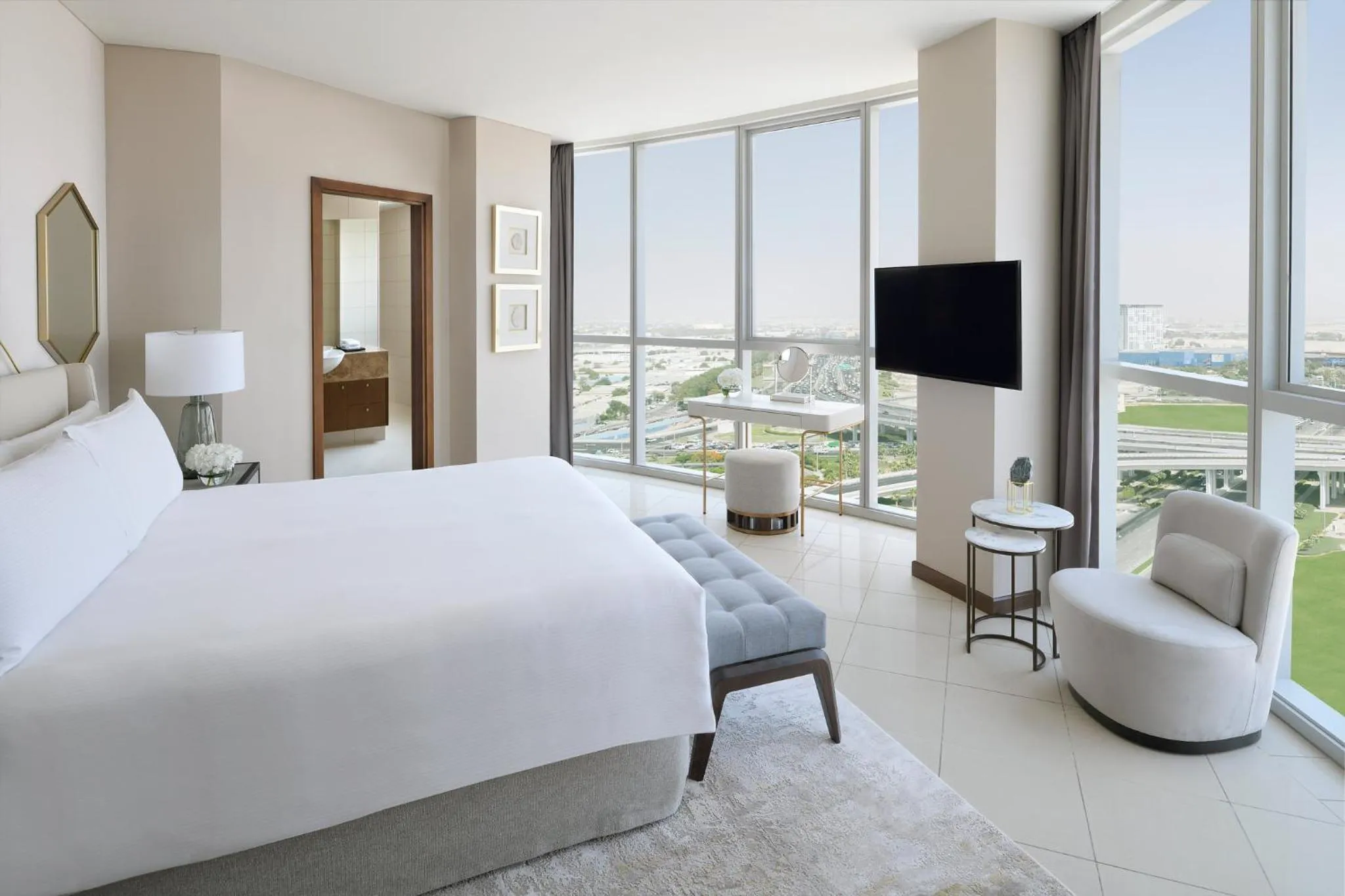 Bedroom, Bed in InterContinental Residence Suites Dubai Festival City by IHG