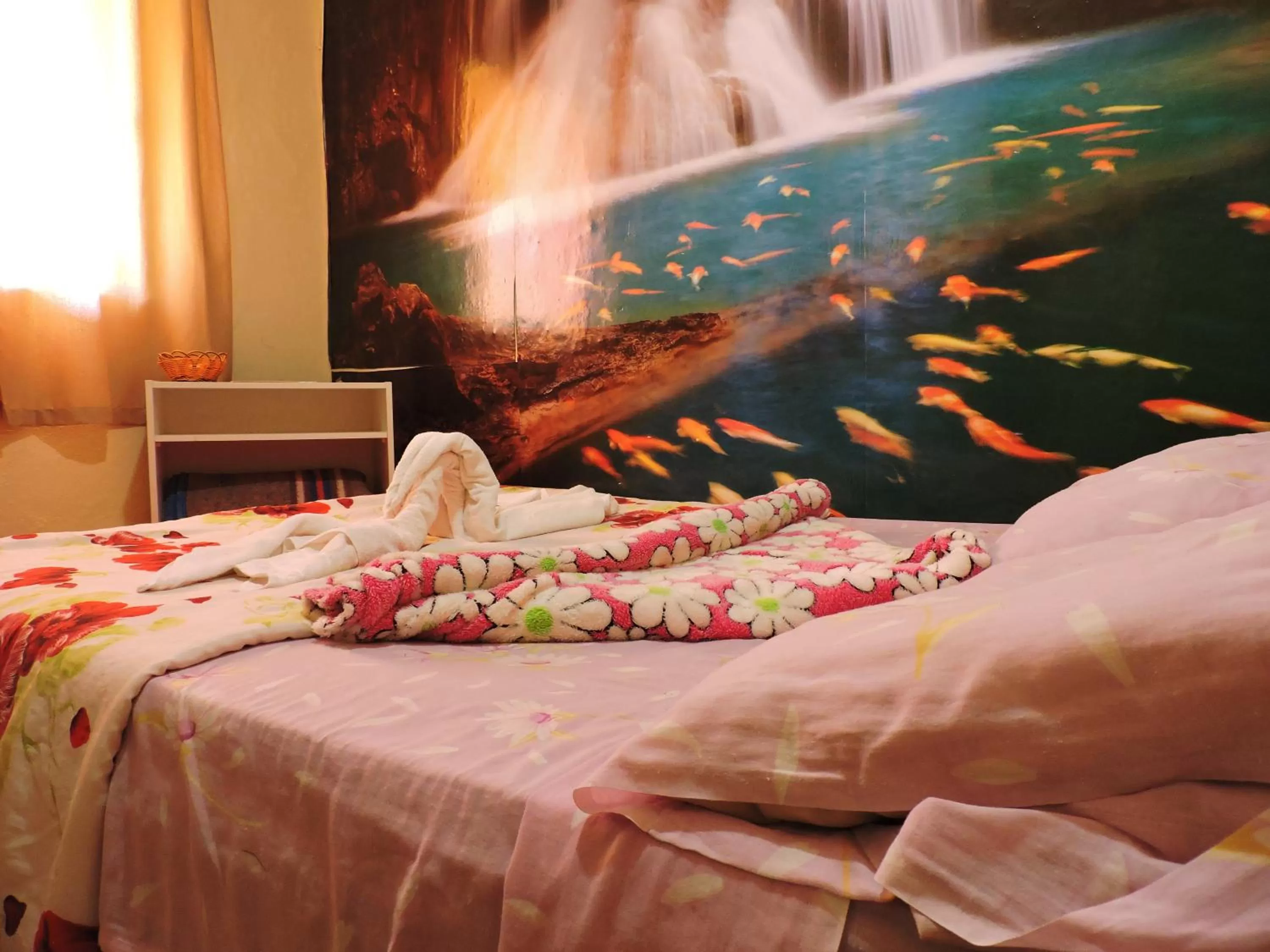 Bed in Pousada Encanto e Magia