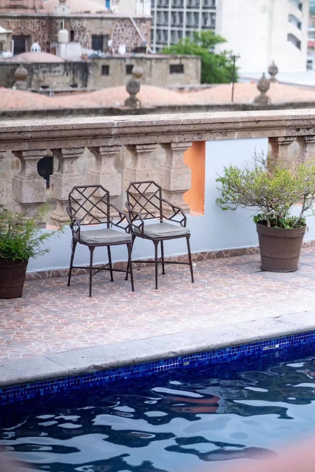 Swimming pool in Hotel Santiago De Compostela - Guadalajara Centro Historico