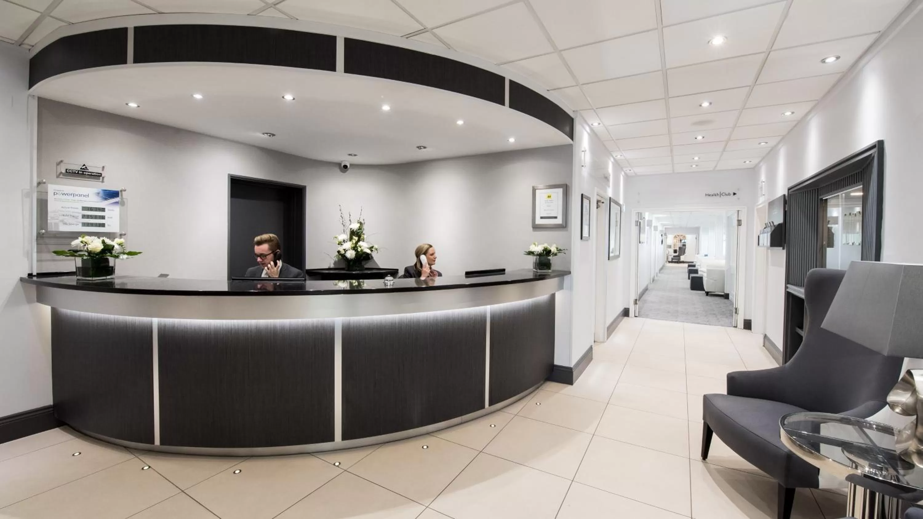 Lobby or reception in The Barnstaple Hotel