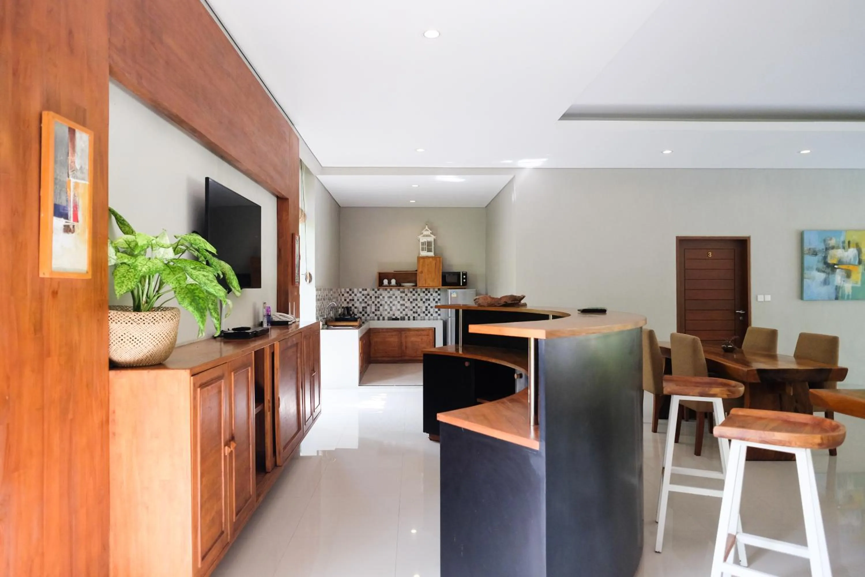 Kitchen or kitchenette in Sativa Villas Ubud with Private Pool