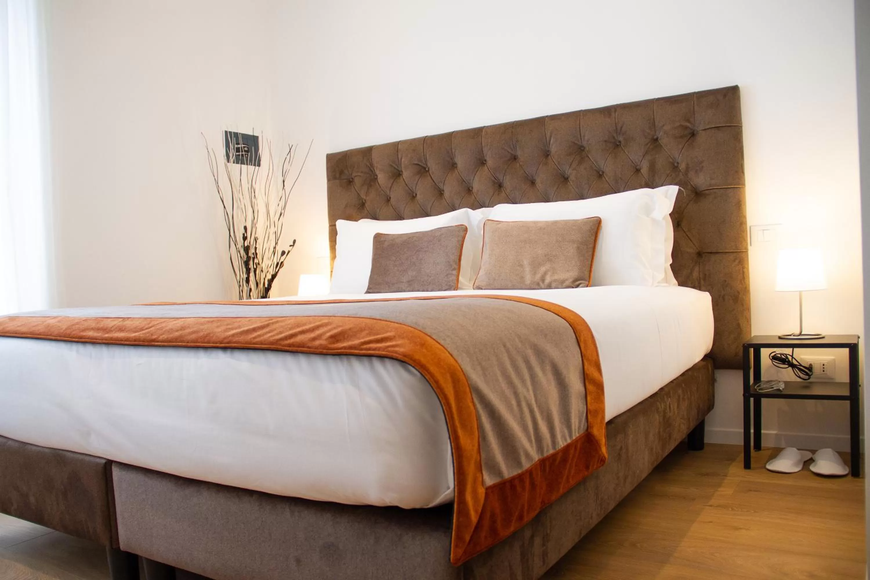 Bed in Michelangelo Vatican Rooms