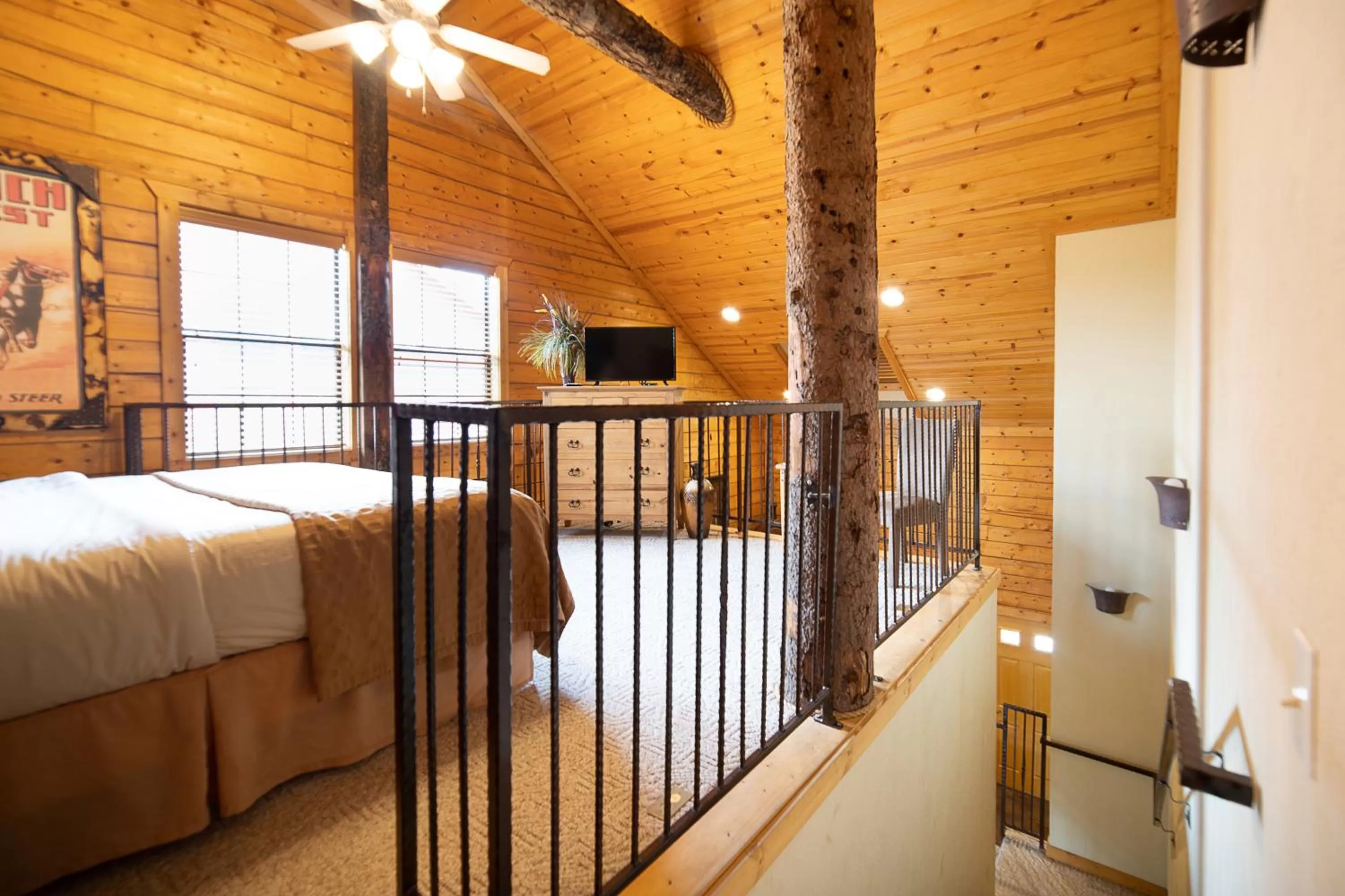 Bedroom in Cabins at Grand Mountain