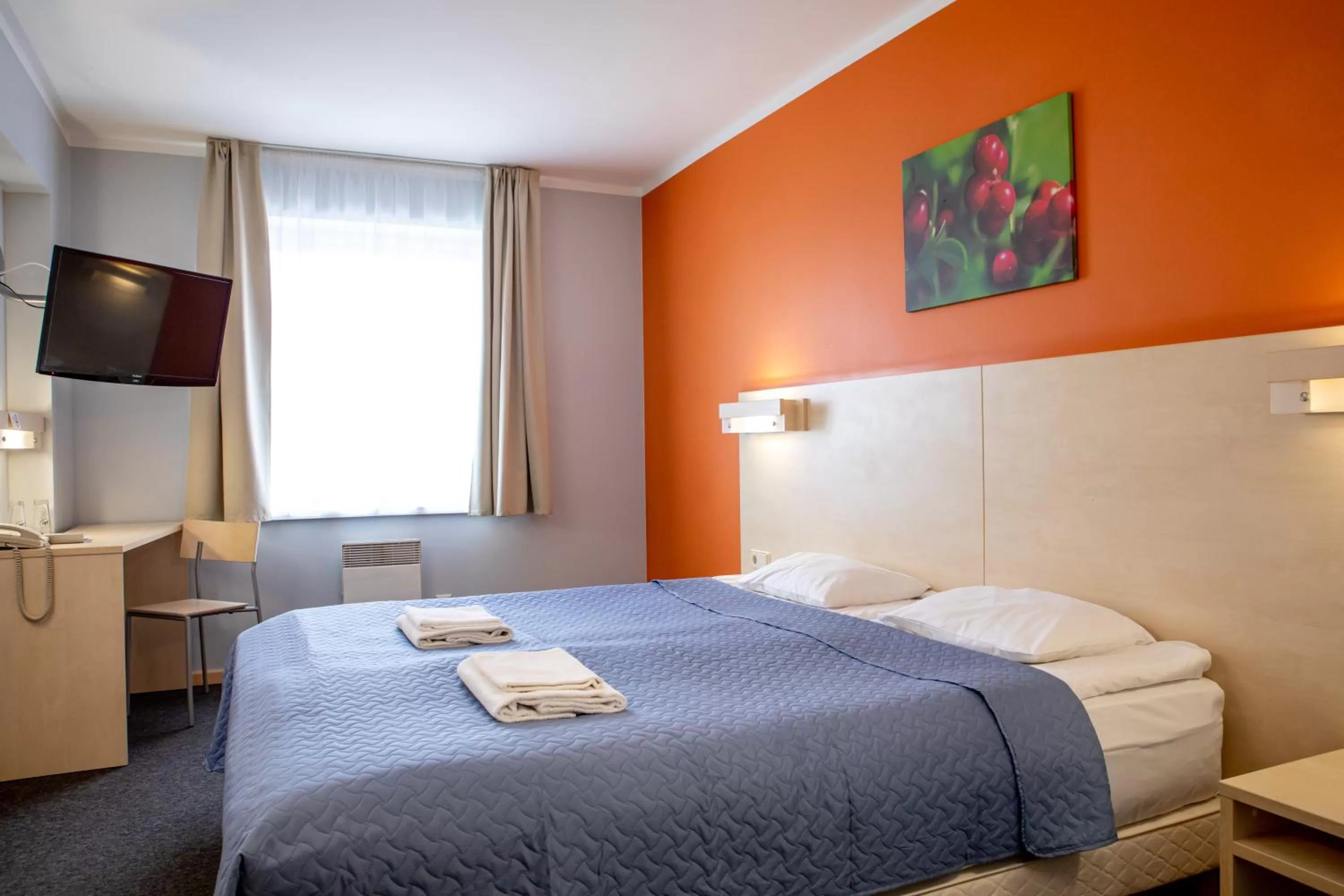 Bedroom, Bed in Rija Bauska Hotel