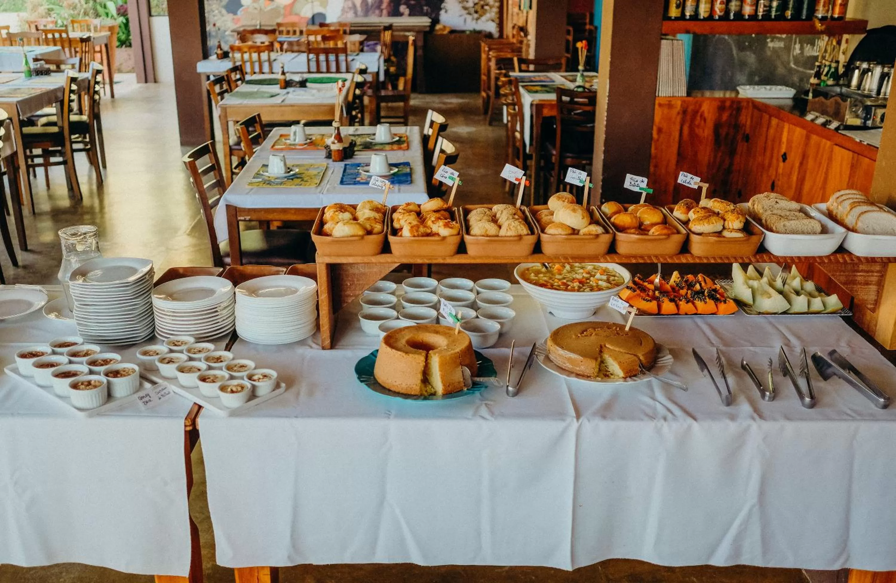 Buffet breakfast in Vila Chico