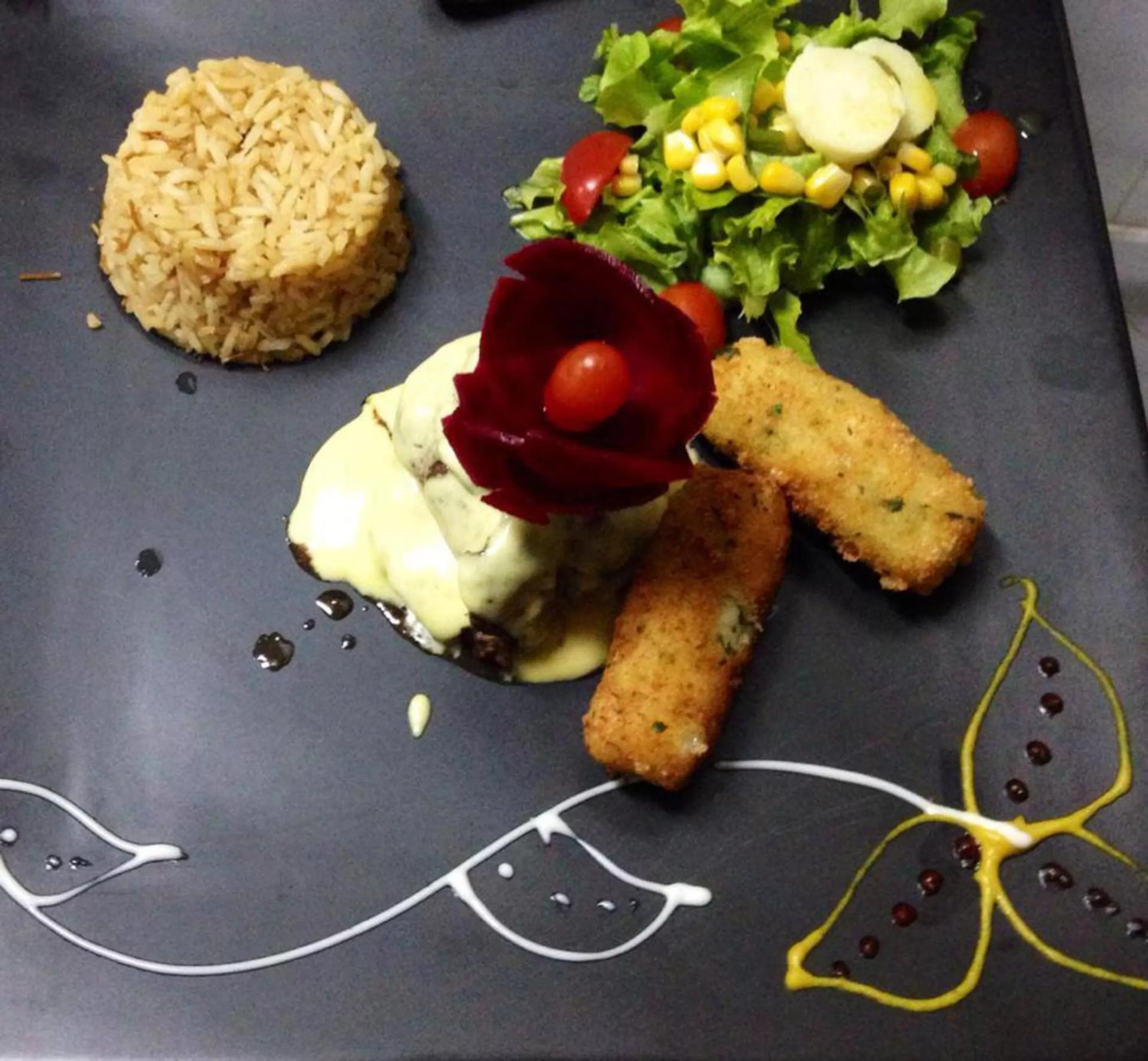 Food close-up in Roka Plaza Hotel Boutique