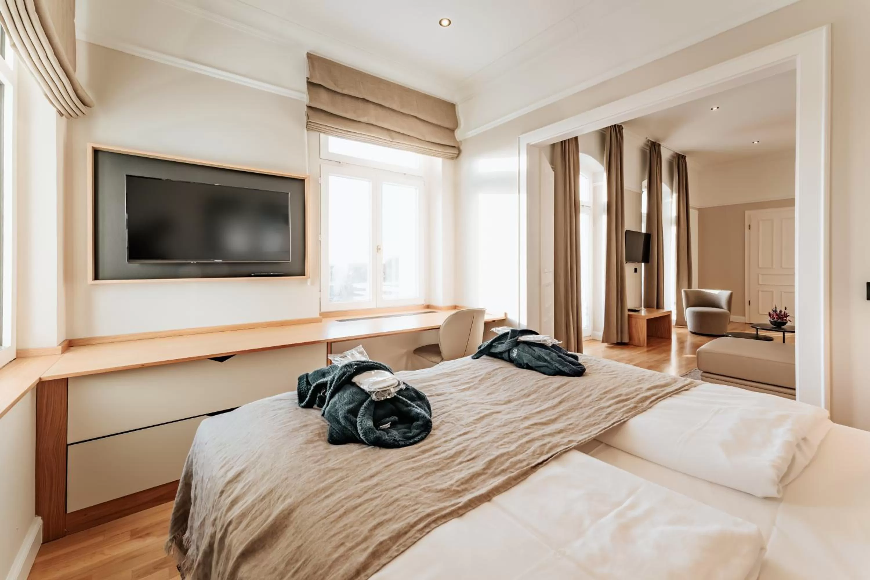 Bed in Strandhotel Kurhaus Juist