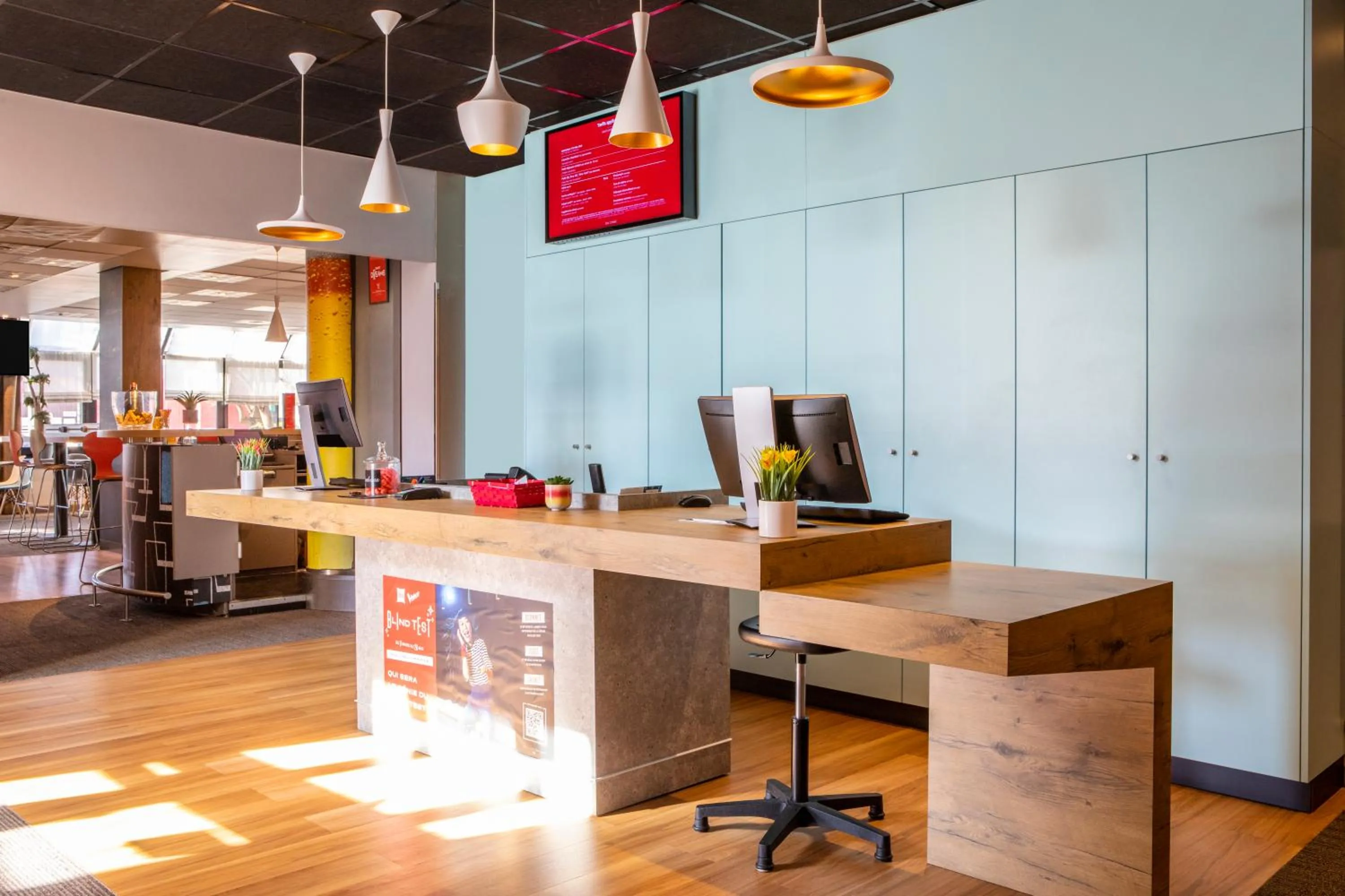 Lobby or reception in ibis Paris Creteil
