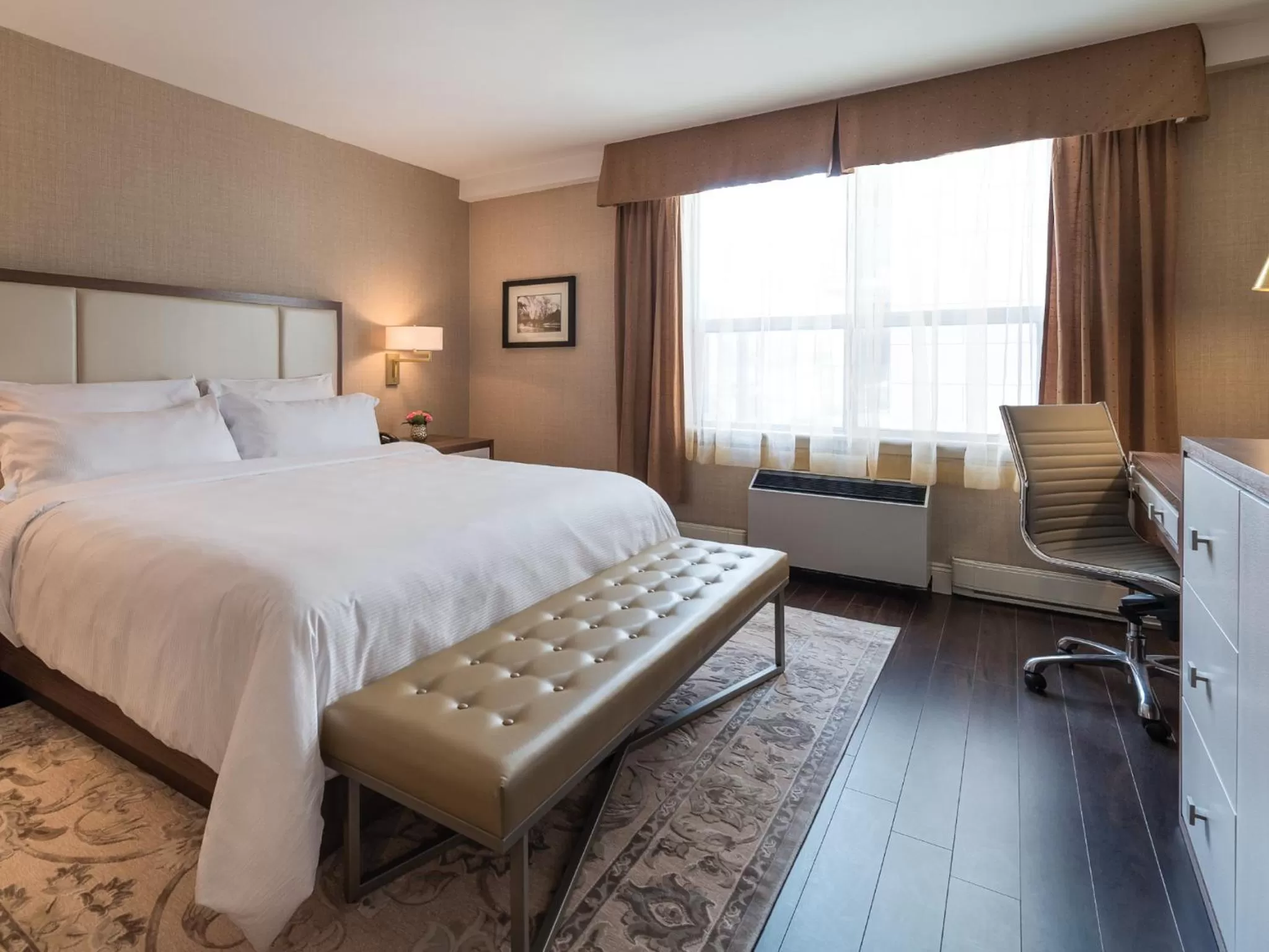 Bed in The Lord Nelson Hotel & Suites