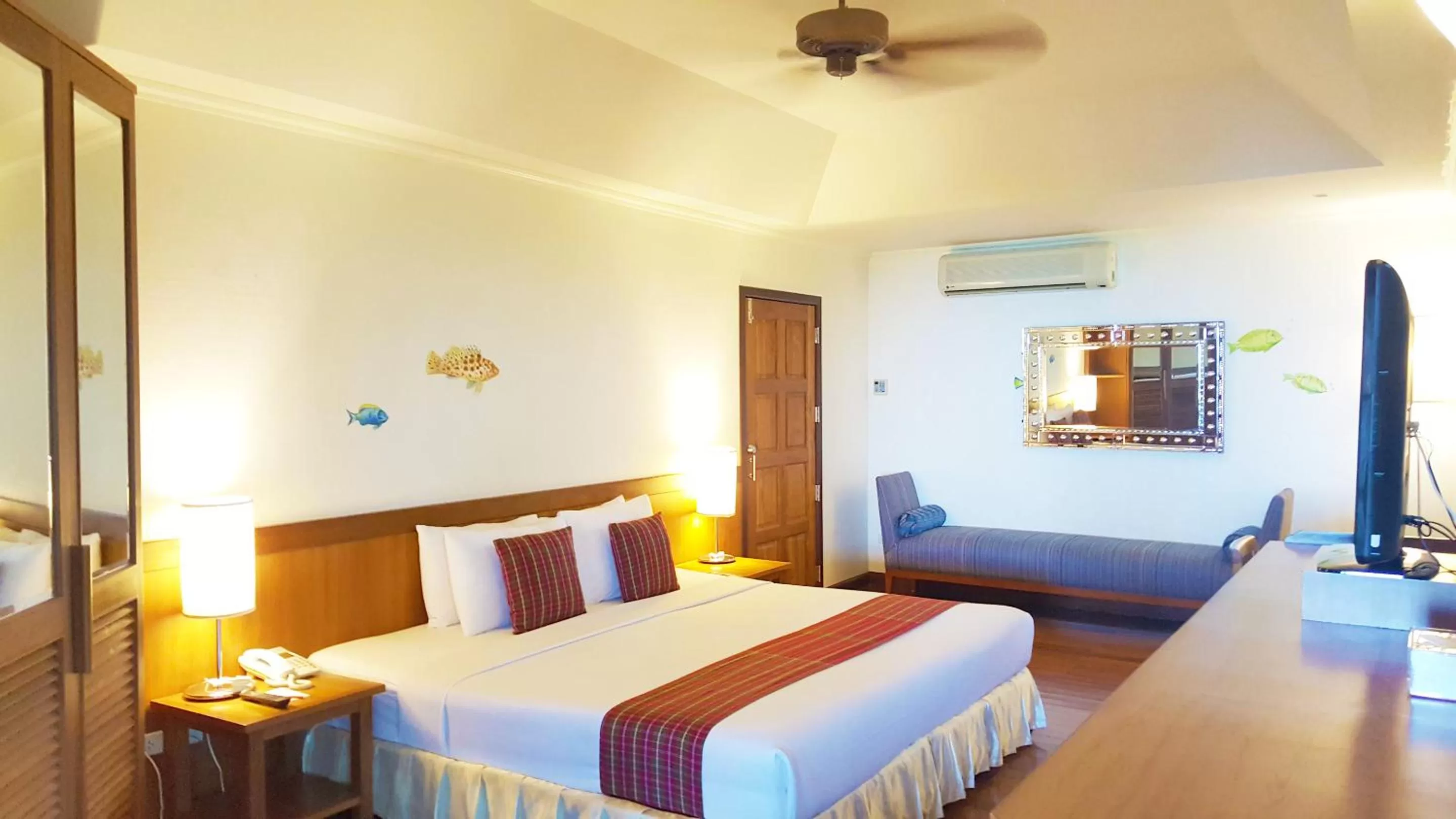 Bed in Birds and Bees Resort