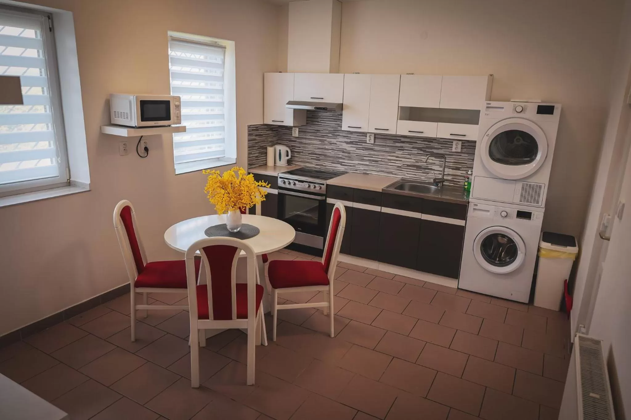 Kitchen or kitchenette in Hotel Apartment Faraon
