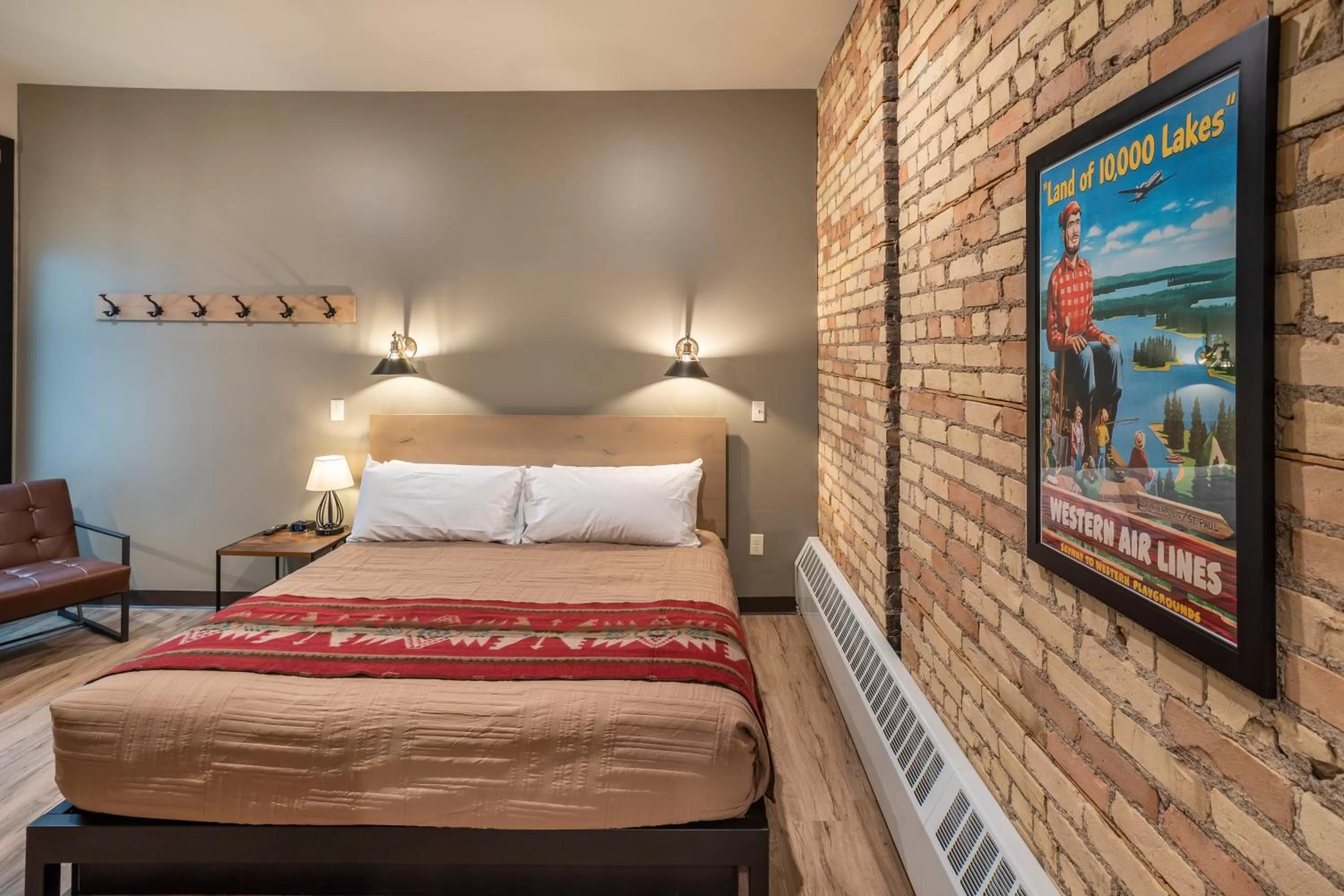 Bed in Crosby Lofts