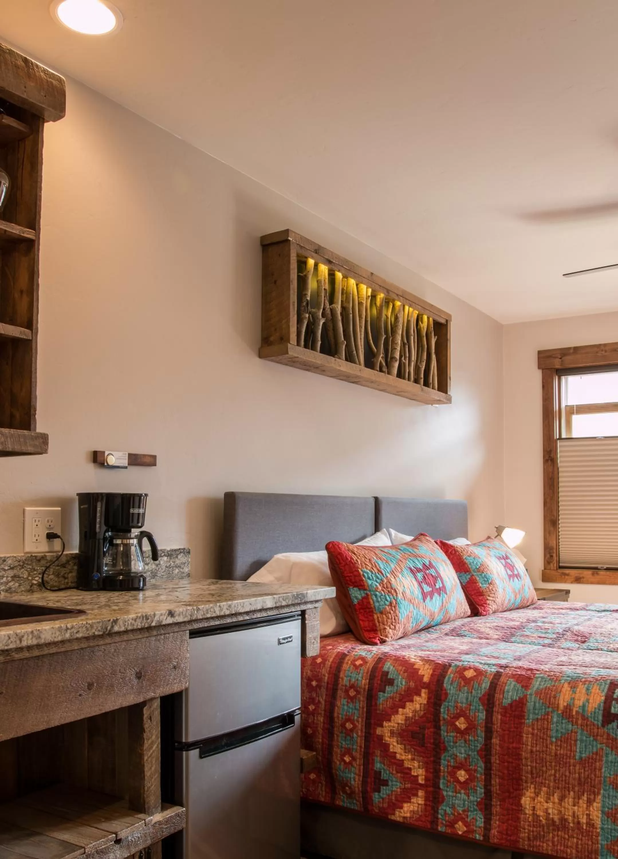 Bed in Clear Creek Inn