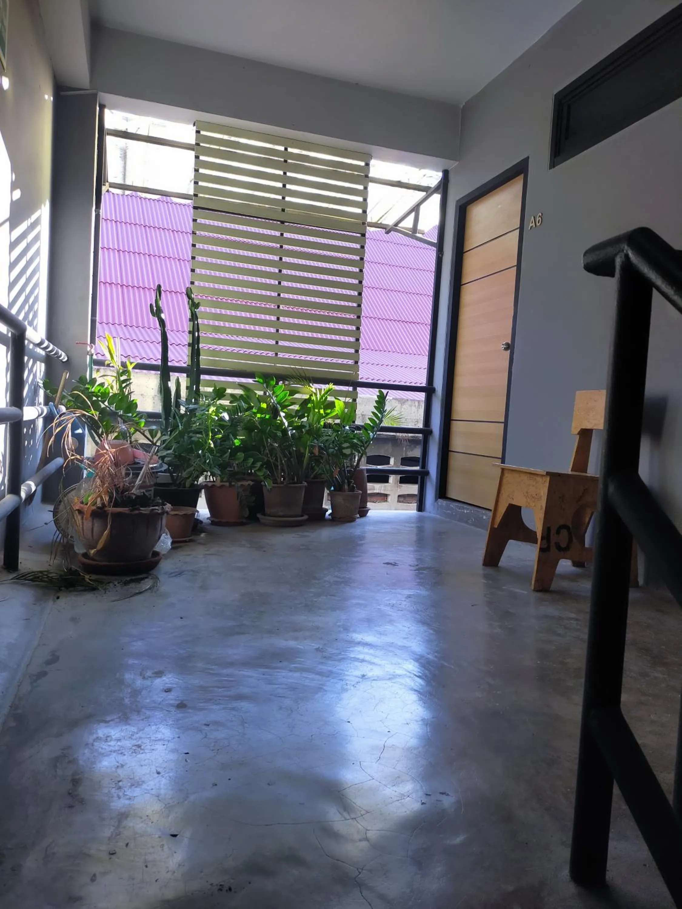 Seating area in 9 Hostel