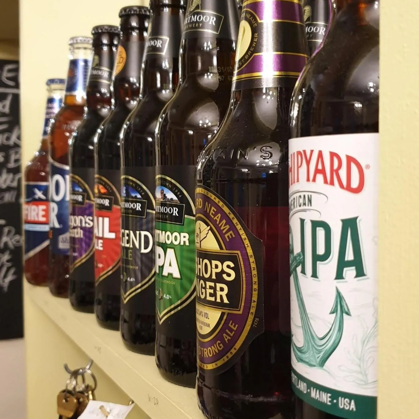 Alcoholic drinks in Station House, Dartmoor and Coast located, Village centre Hotel