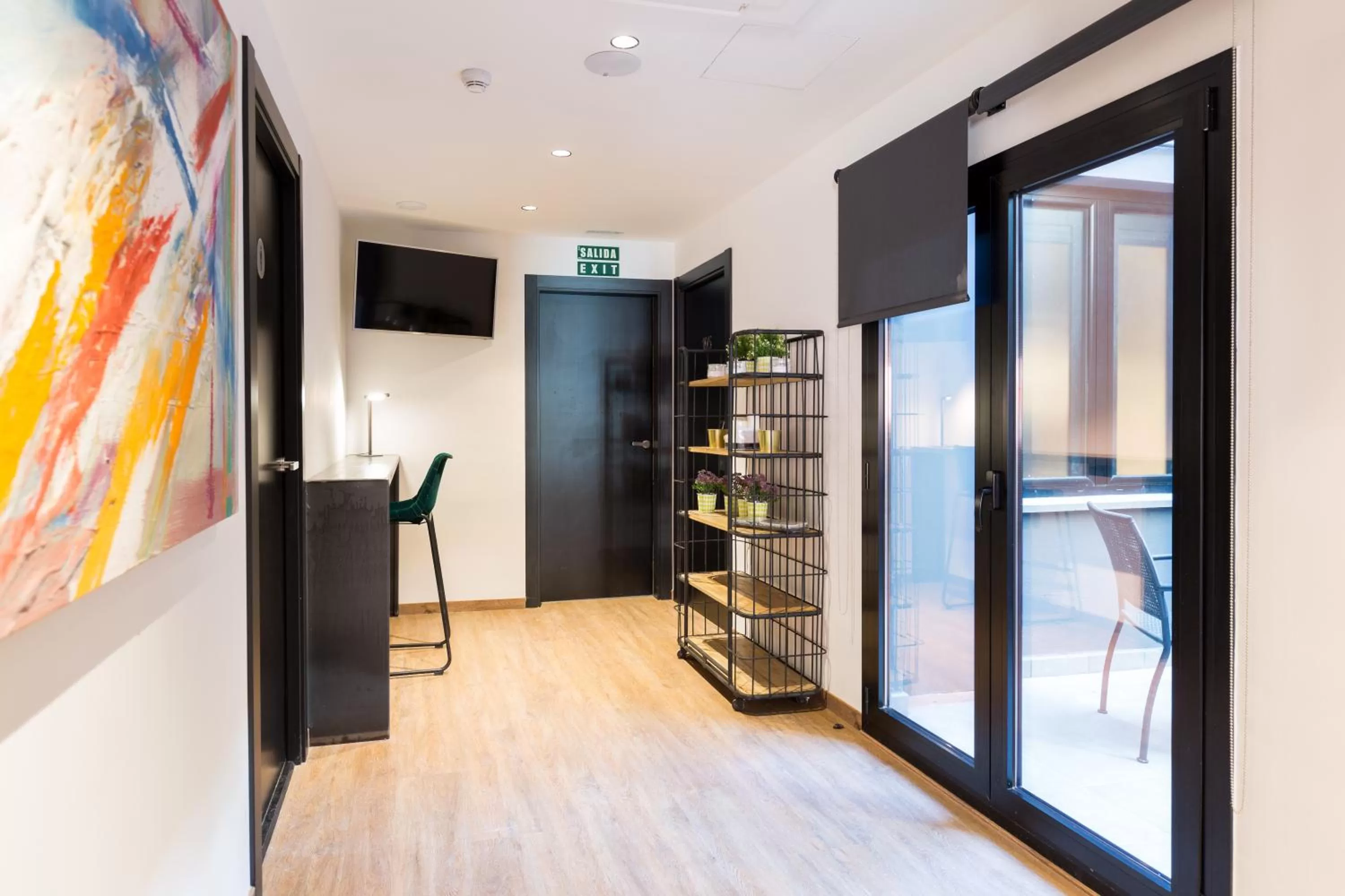 Seating area in Airhostel Barcelona Airport 24h