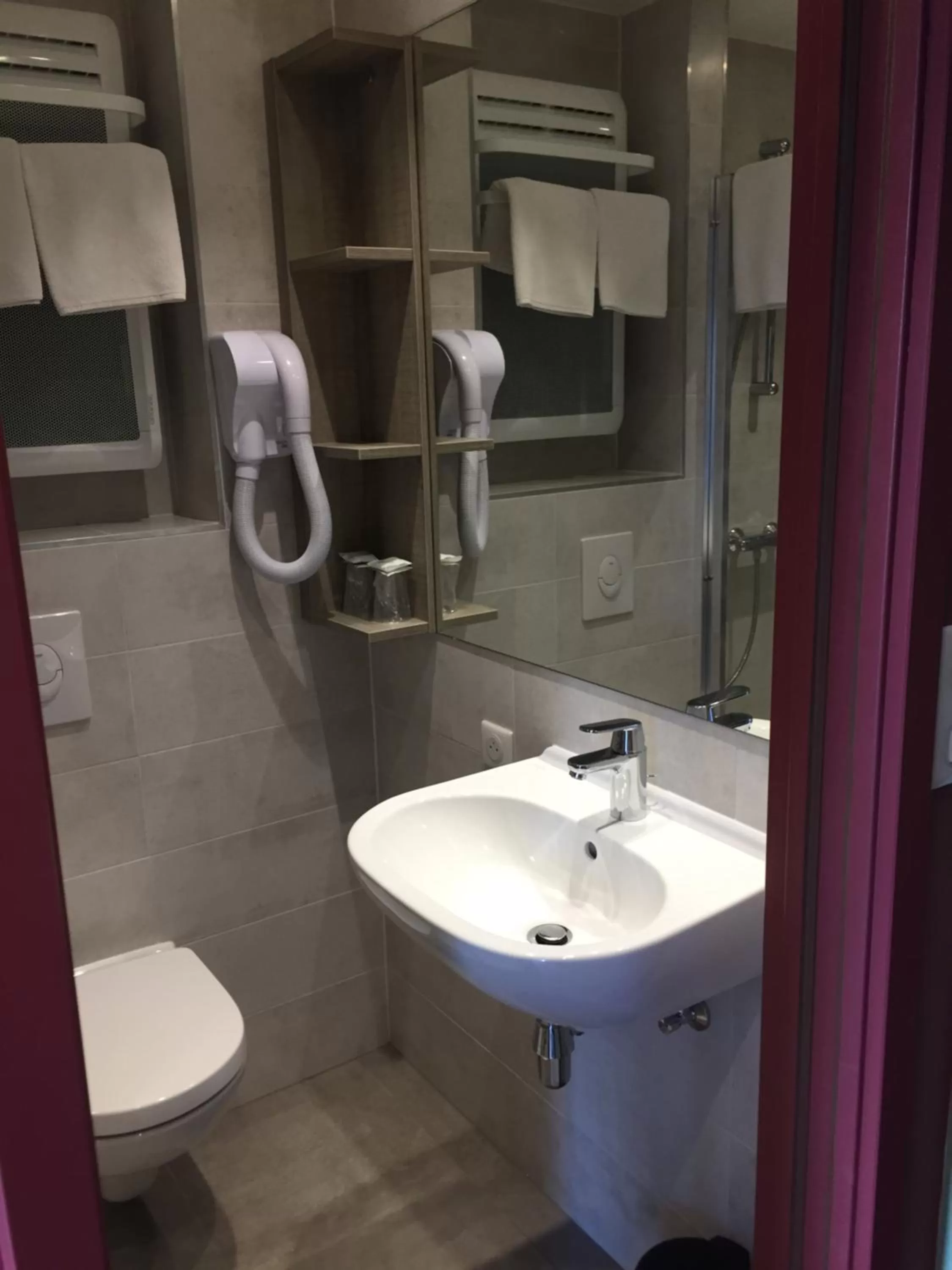 Toilet in L'Hôtel des Bords de L'ill