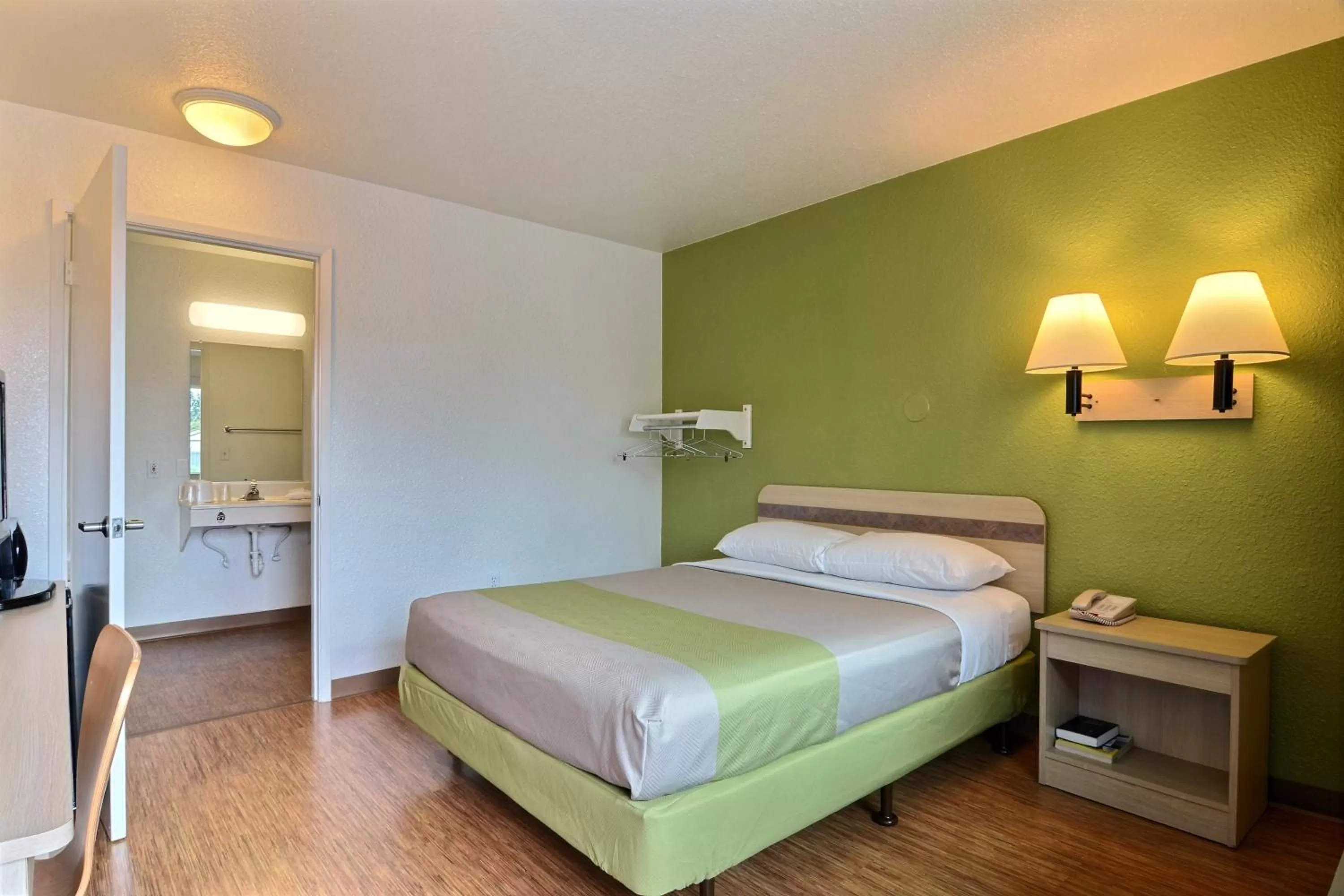 Bed in Motel 6-Tumwater, WA - Olympia