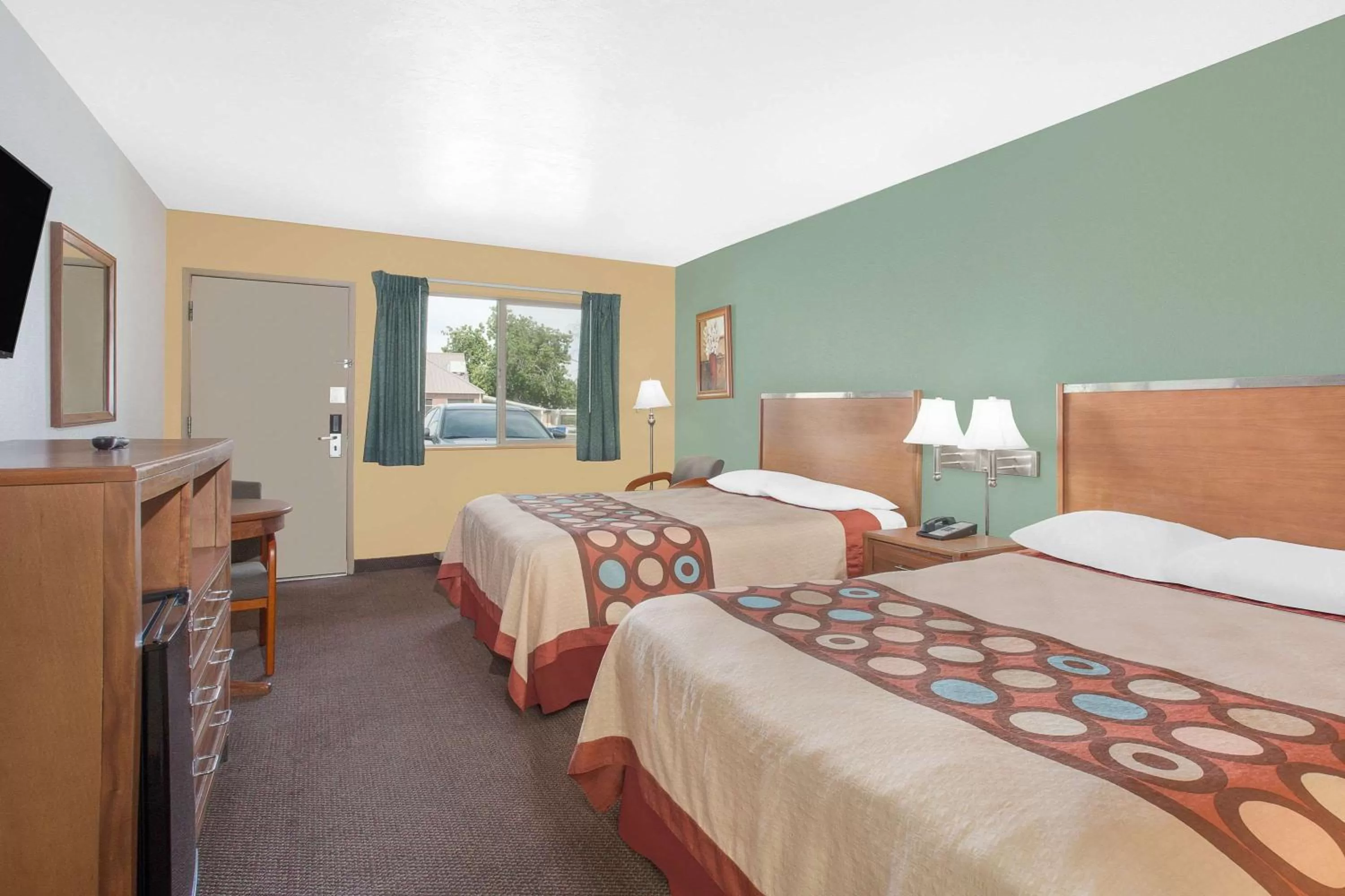 Bathroom, Bed in Super 8 by Wyndham St. George UT